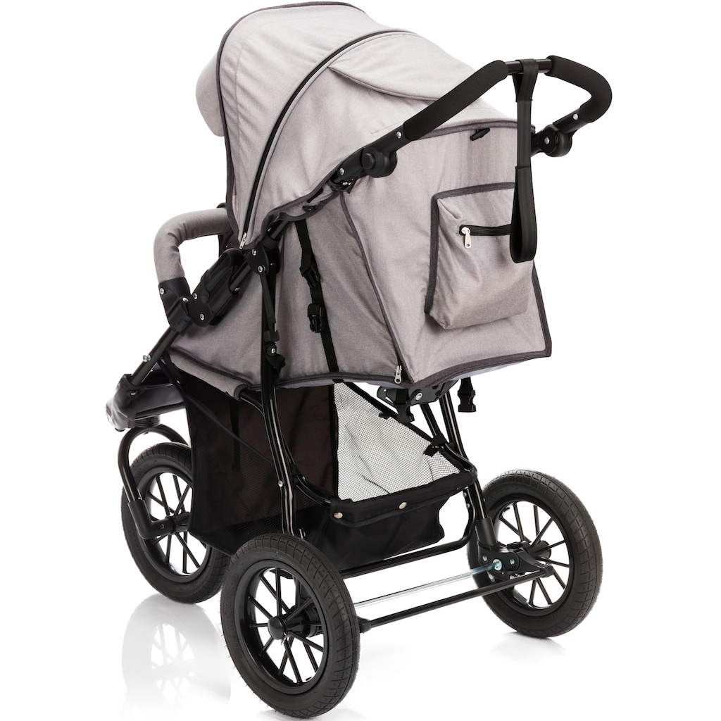 Fillikid Sport-Kinderwagen »Jogger, hellgrau melange«, 15 kg