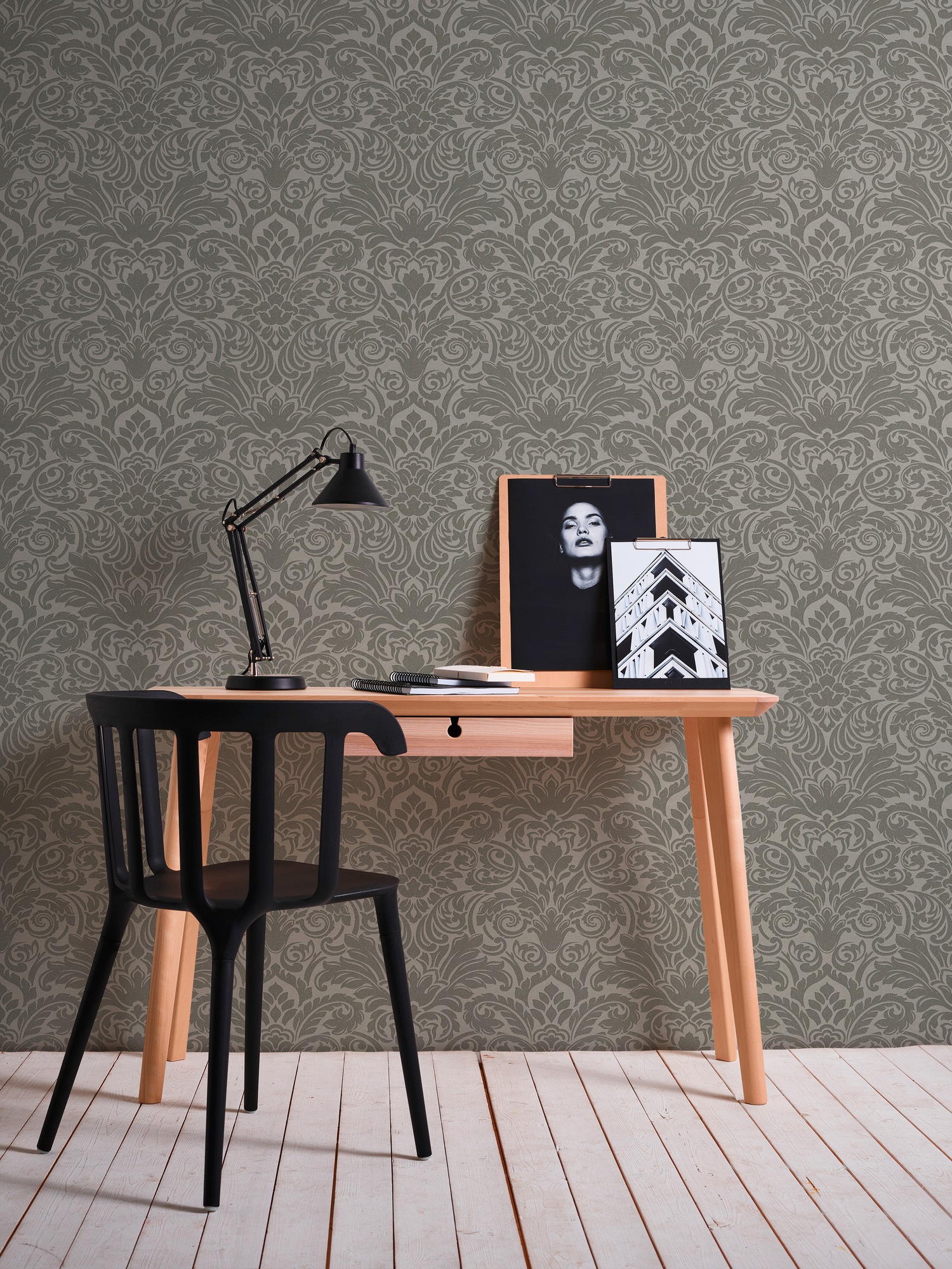 Bricoflor Neobarock Tapete mit Nostalgie Muster Ornament Vliestapete mit Vi günstig online kaufen