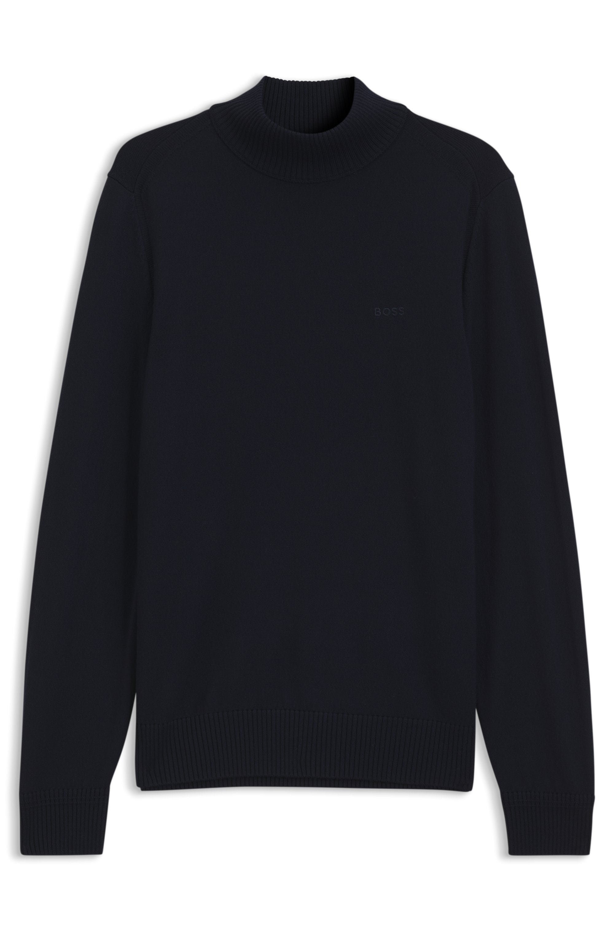 BOSS ORANGE Strickpullover »Avac M1« Regular Fit, Schurwollmischung, Stehkragen