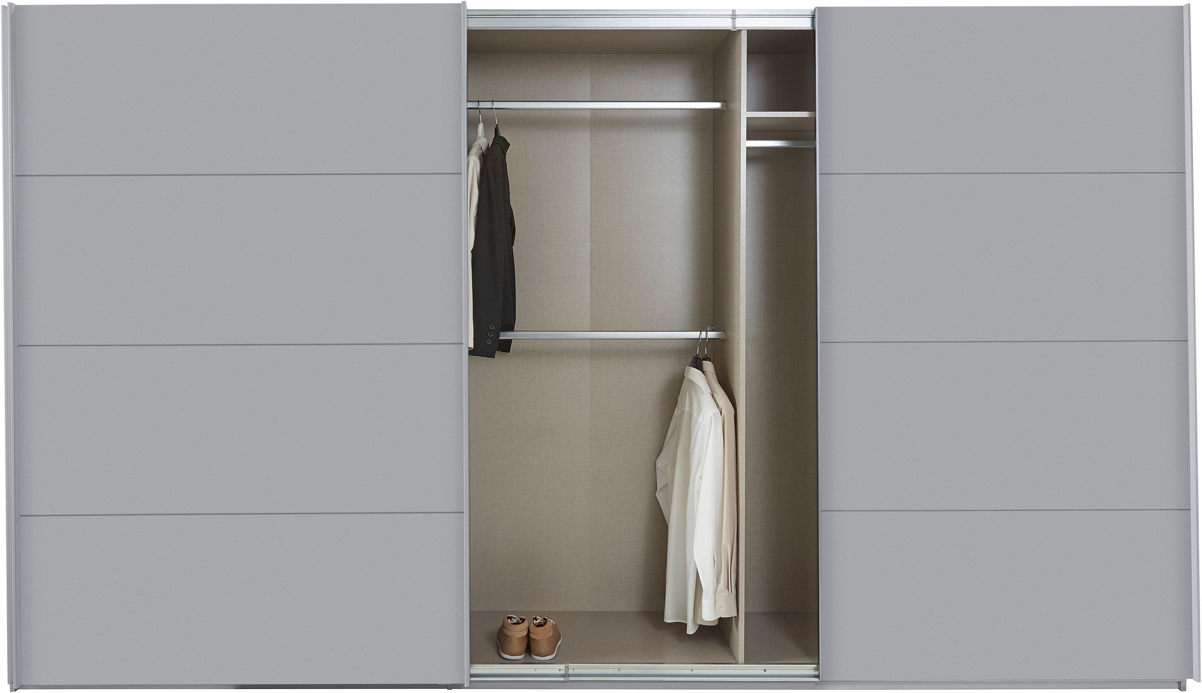 rauch Schwebetürenschrank »Kleiderschrank Schrank Garderobe TOPSELLER OTELI inkl. Inneneinteilung«, mit 3 Innenschubladen sowie zusätzlichen Einlegeböden MADE IN GERMANY