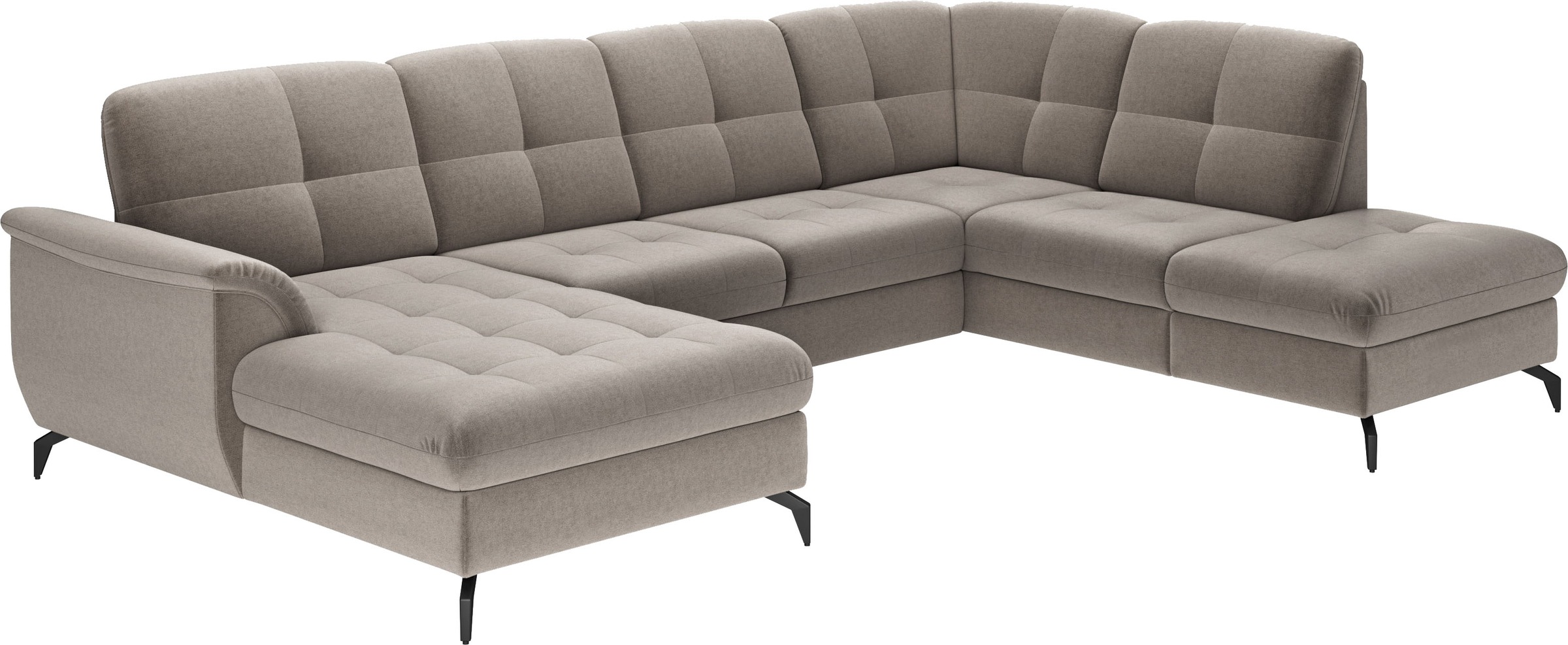 sit&more Wohnlandschaft »Zora U-Form«, wahlweise mit Bettfunktion und Bettkasten