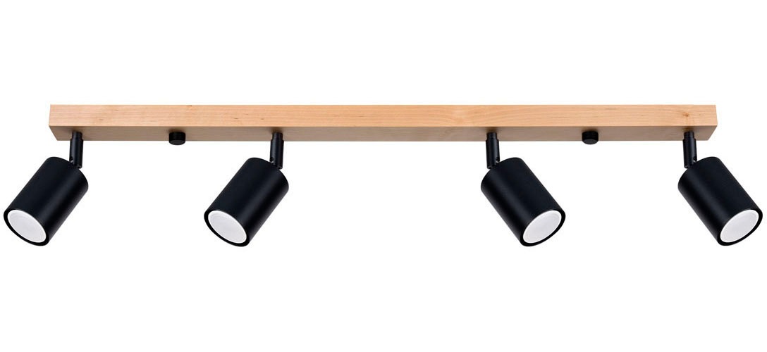SOLLUX lighting Deckenleuchte »VERDO«, 4 flammig, Leuchtmittel GU10   ohne günstig online kaufen