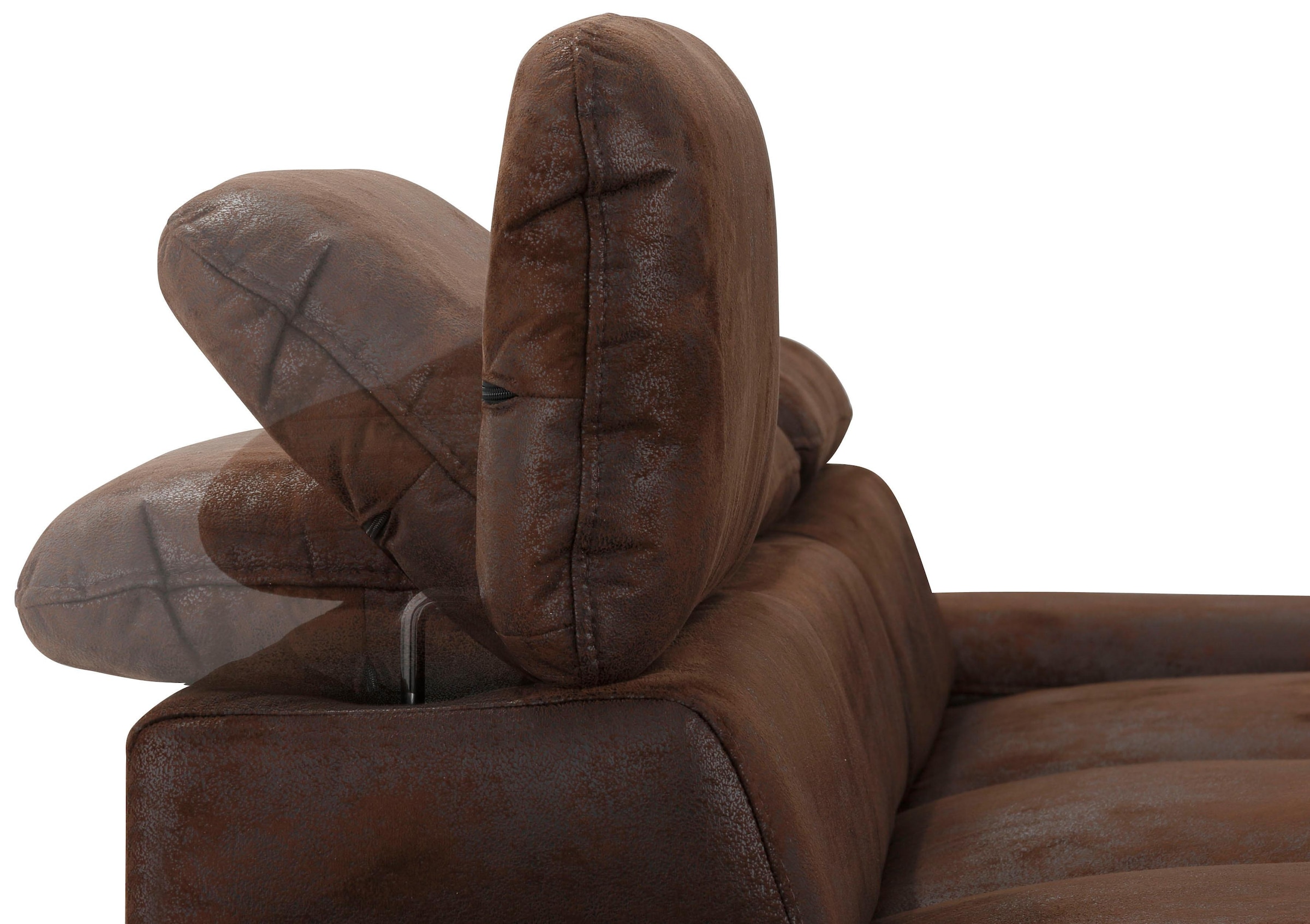 Home affaire Ecksofa »Alberto L-Form«, mit Kopfteilverstellung, wahlweise mit Bettfunktion