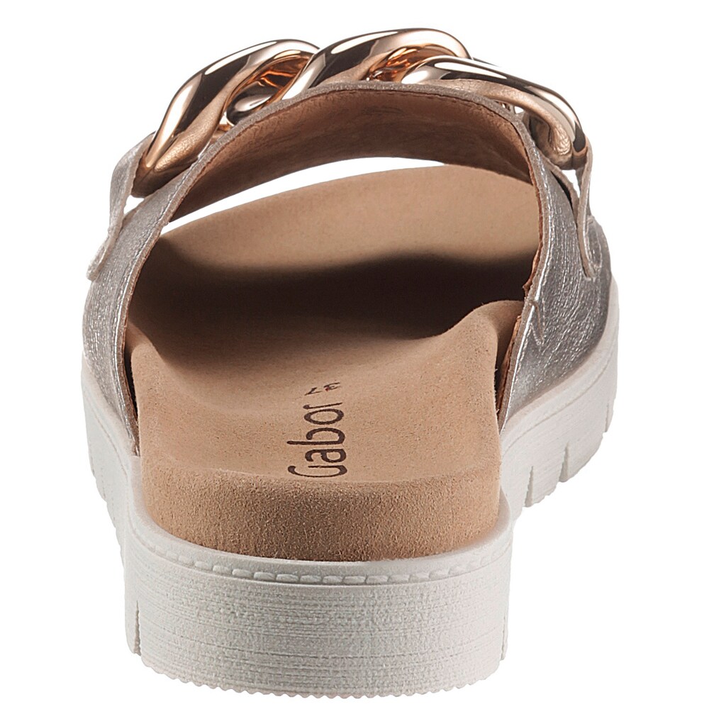 Gabor Pantolette, im Metalliclook