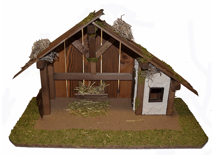 Alfred Kolbe Krippe »Weihnachtsdeko«, (1 tlg.), aus Holz, 50x25x32 cm, für Figuren bis 12 cm Höhe