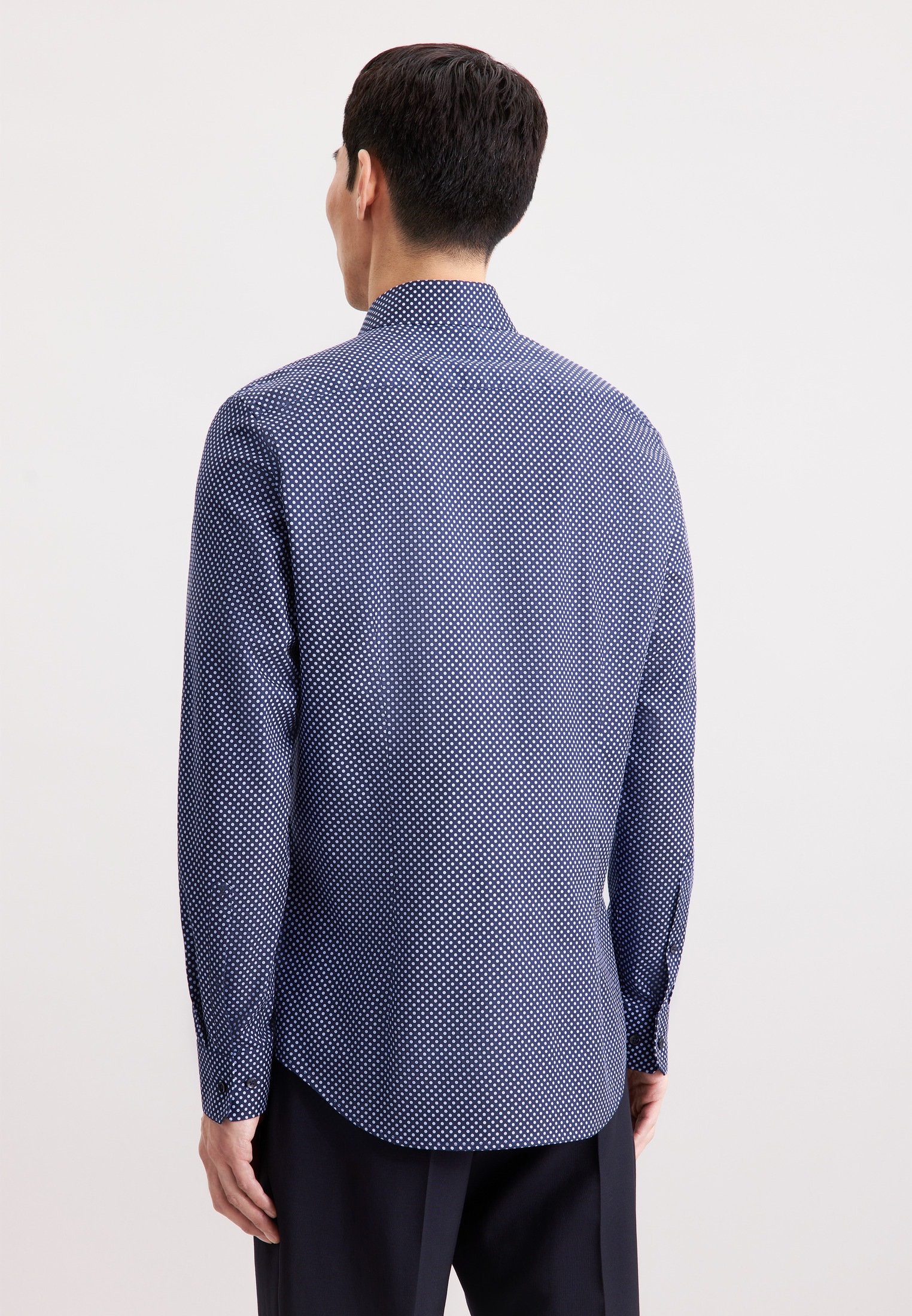 seidensticker Businesshemd »Schwarze Rose« X-Slim 1/1 Kentkragen Druck