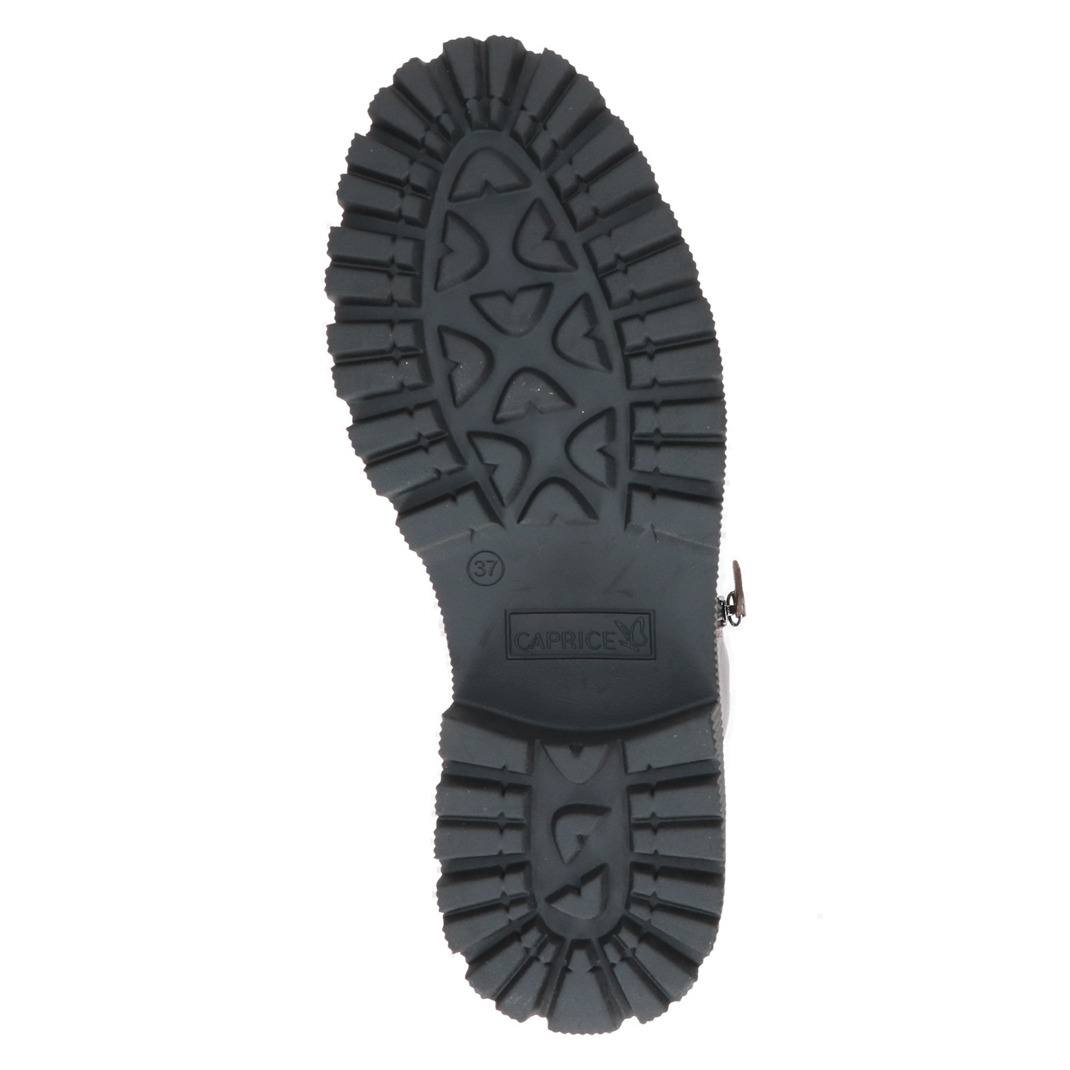 Caprice Schnürboots  , Blockabsatz, Schnürstiefelette, Zierreißverschluss an der Außenseite