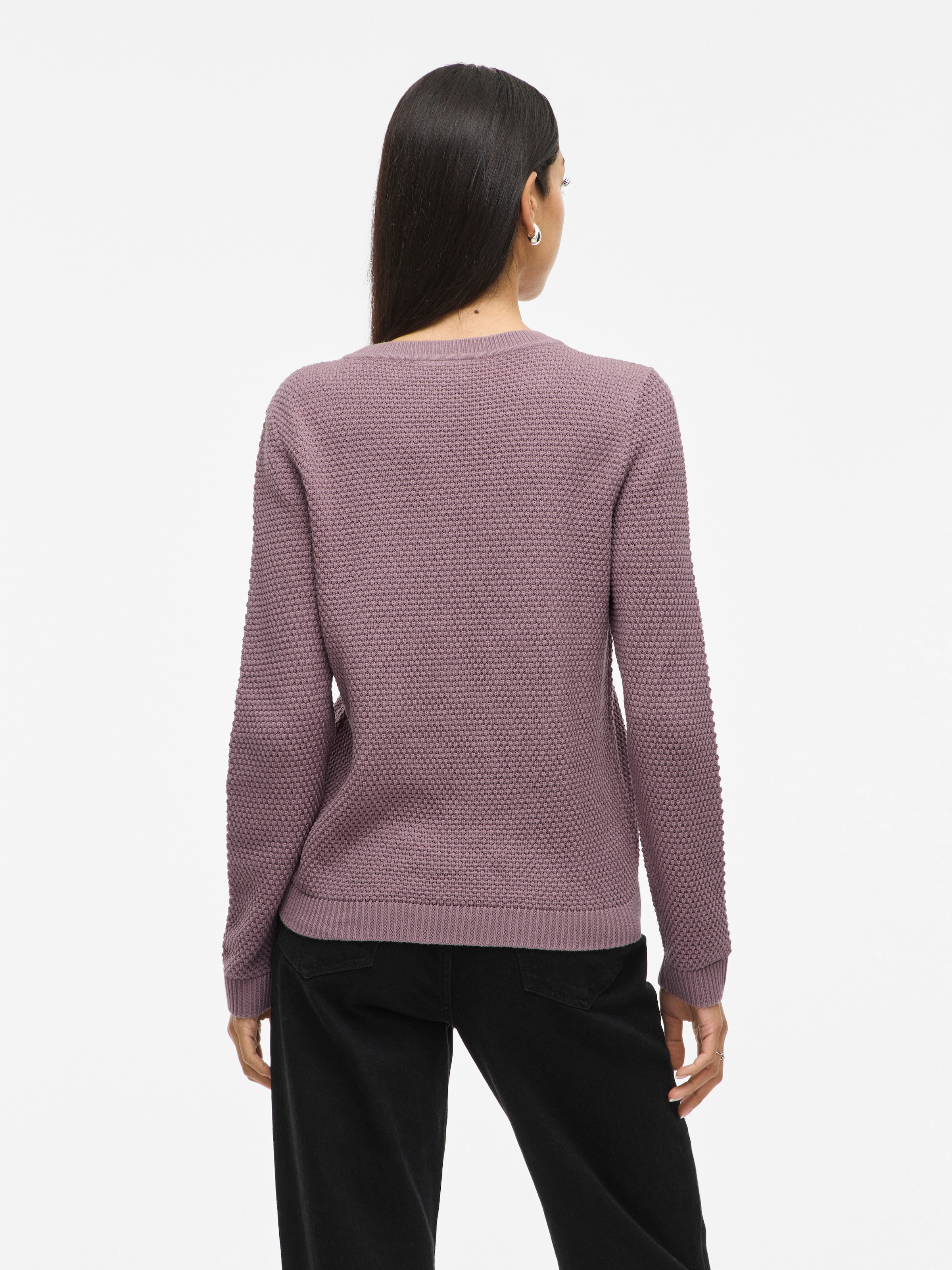 Vila Rundhalspullover »VIDALO O-NECK L/S KNIT TOP- NOOS«