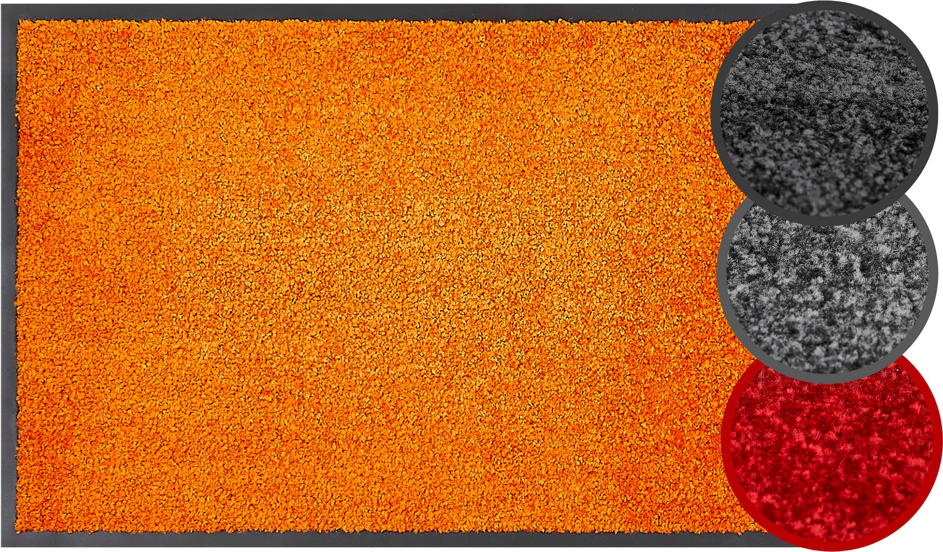 my home Fußmatte »Fresh Step, Made in Belgium«, rechteckig, 7 mm Höhe, für den Eingangsbereich, Uni-Farben, rutschhemmend, robust, waschbar