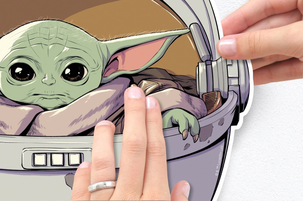 Komar Wandtattoo »Star Wars The Child - Größe 50 x 70 cm«, (2 St.), selbstklebend, Wandsticker, Kinderzimmer