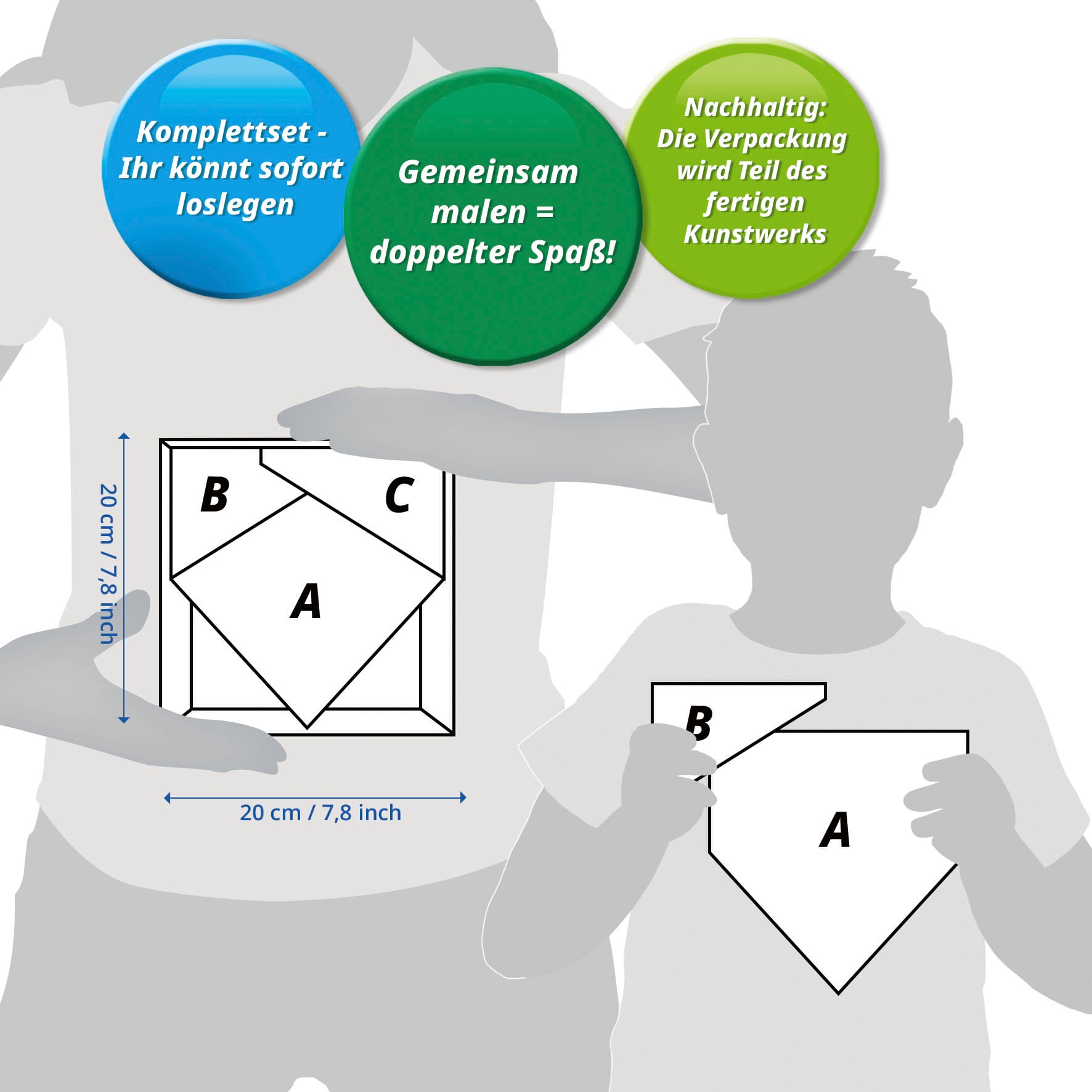 Ravensburger Malen nach Zahlen »CreArt, Do it together, Katze« Made in Europe