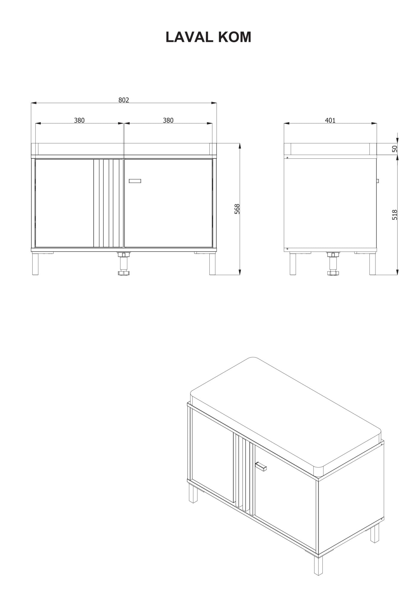 Home affaire Schuhbank »LAVAL, Schuhschrank, Schuhregal, Schuhtruhe, Schuhkommode, Sitzbank« mit zwei Türen (dahinter zwei Fächer)