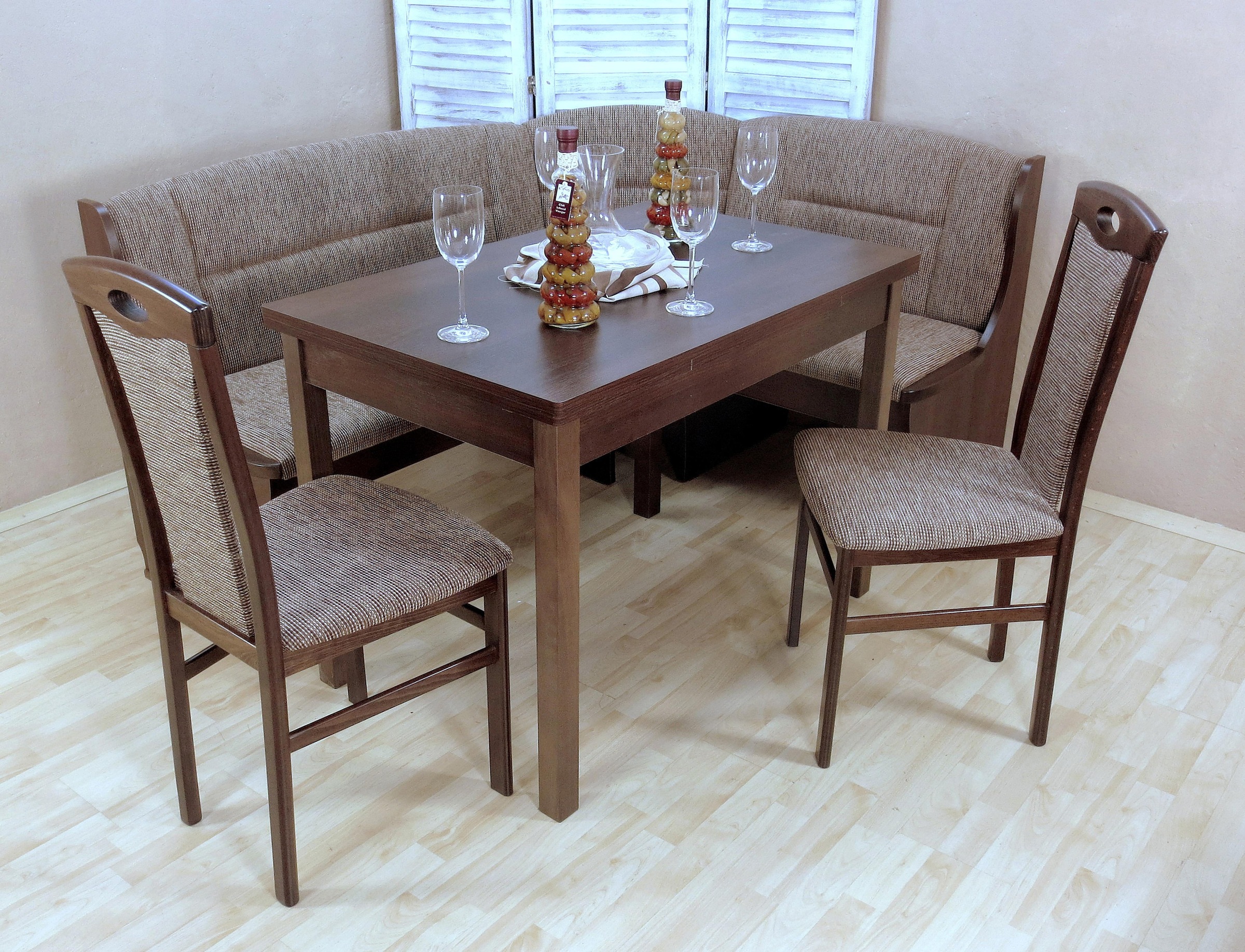 Home affaire Eckbankgruppe »Madrid«, (Set, 4 tlg.), Schenkel wechselbar