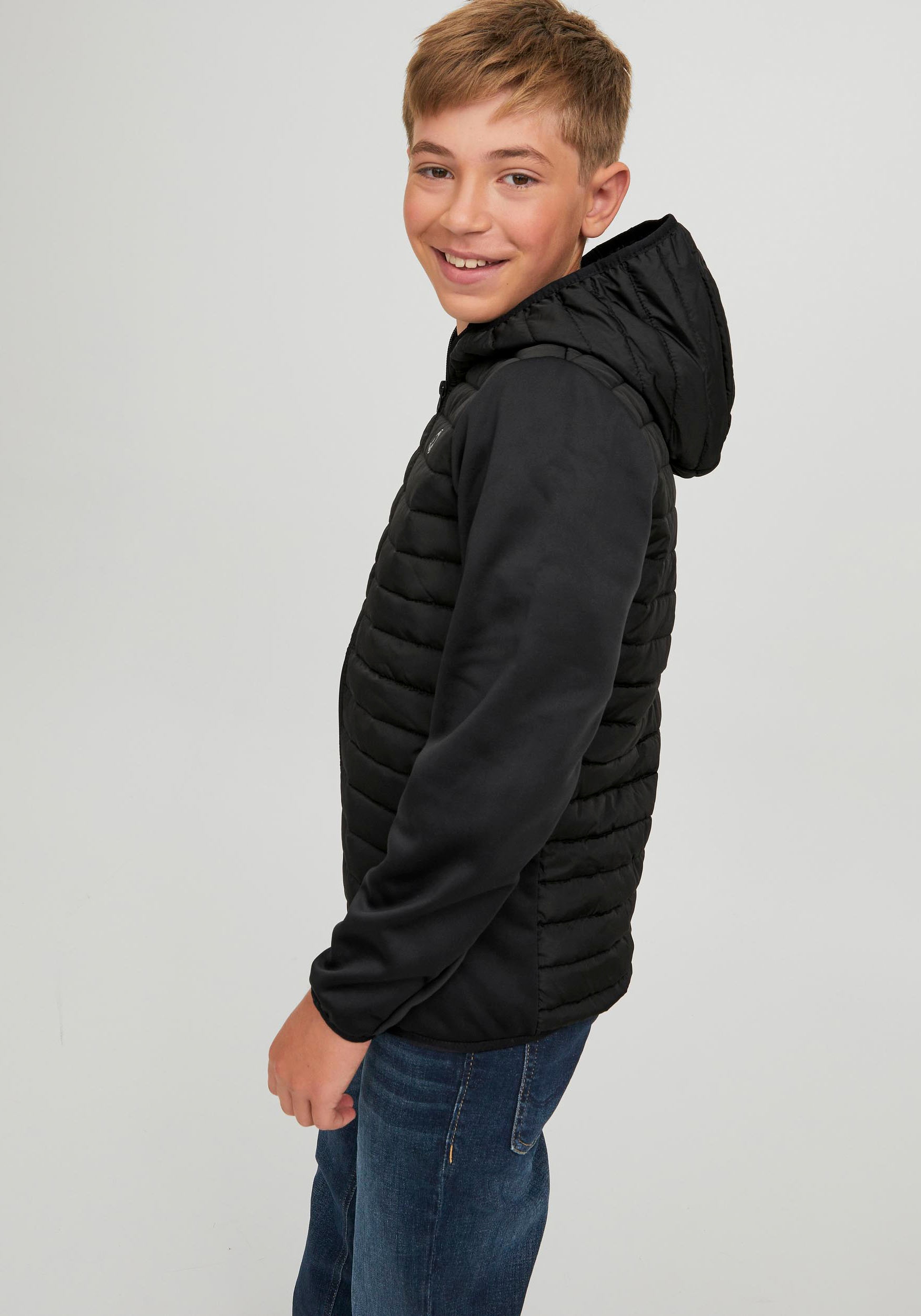 Jack & Jones Junior Steppjacke »JJEMULTI QUILTED JACKET NOOS JNR«, mit Kapuze