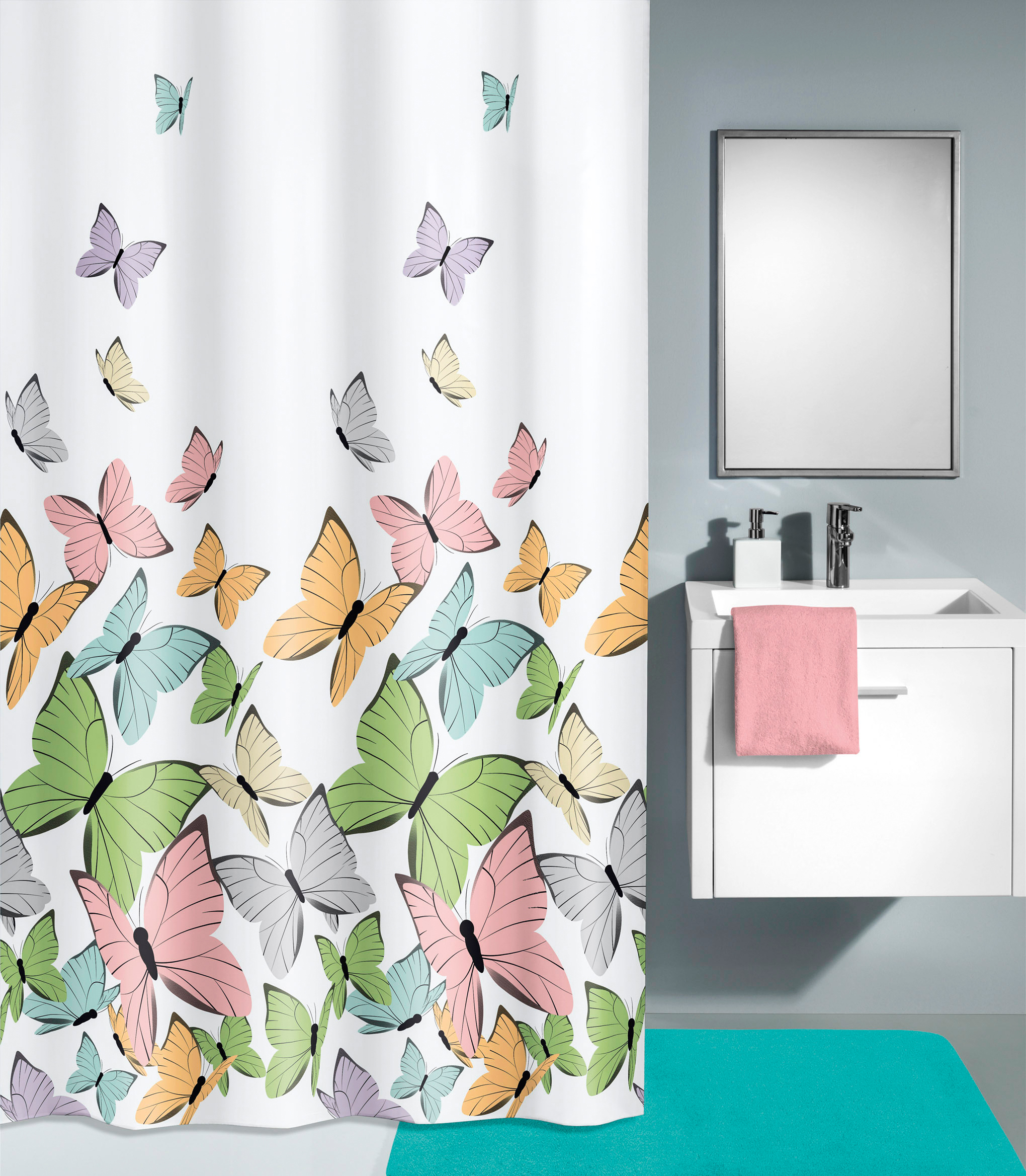 Duschvorhang »Butterflies«, (1 tlg.)