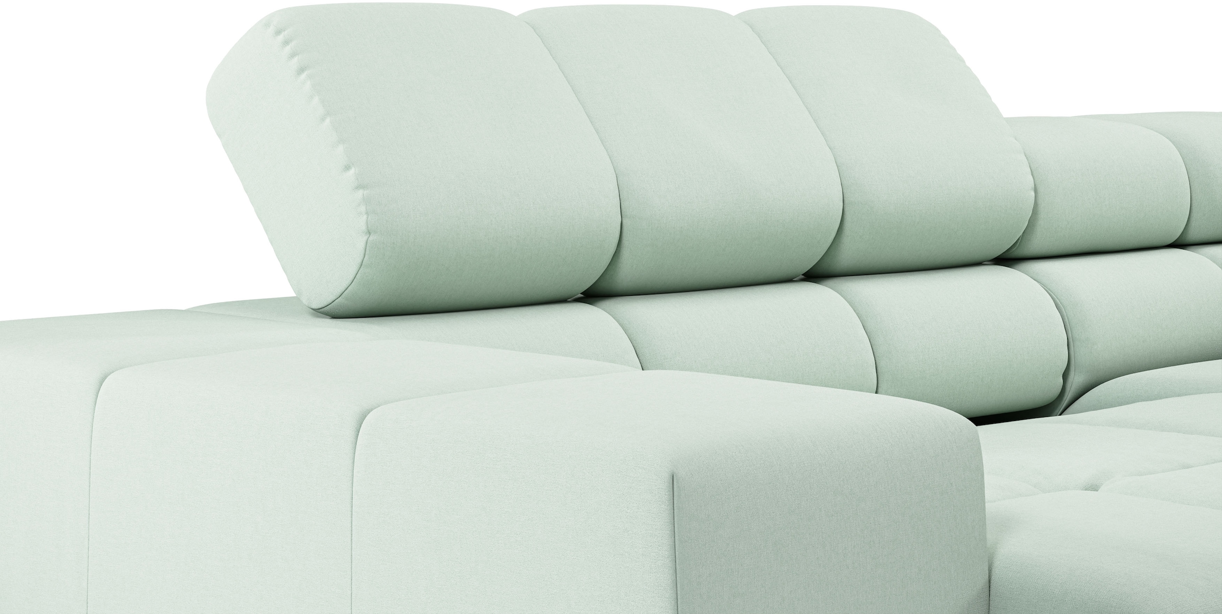 INOSIGN Ecksofa »Ancona, incl. Kopfteilverstellung + 3 Zierkissen, L-Form, Breite 249cm«, wahlweise motorische Sitztiefenverstellung, B/T(H: 249/215/70 cm