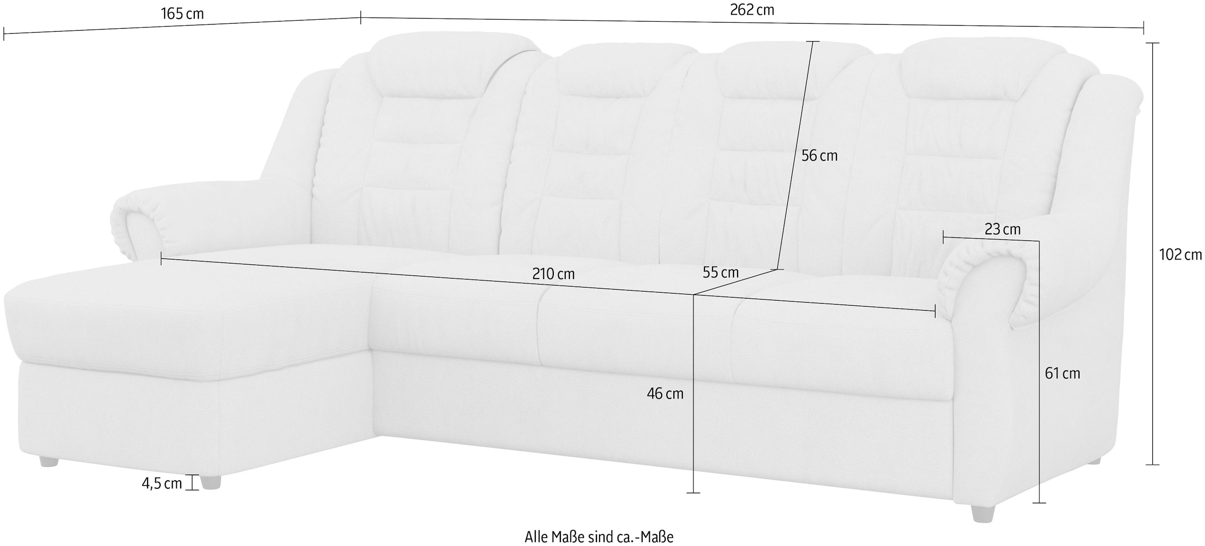 Home affaire Ecksofa »Boston L-Form«