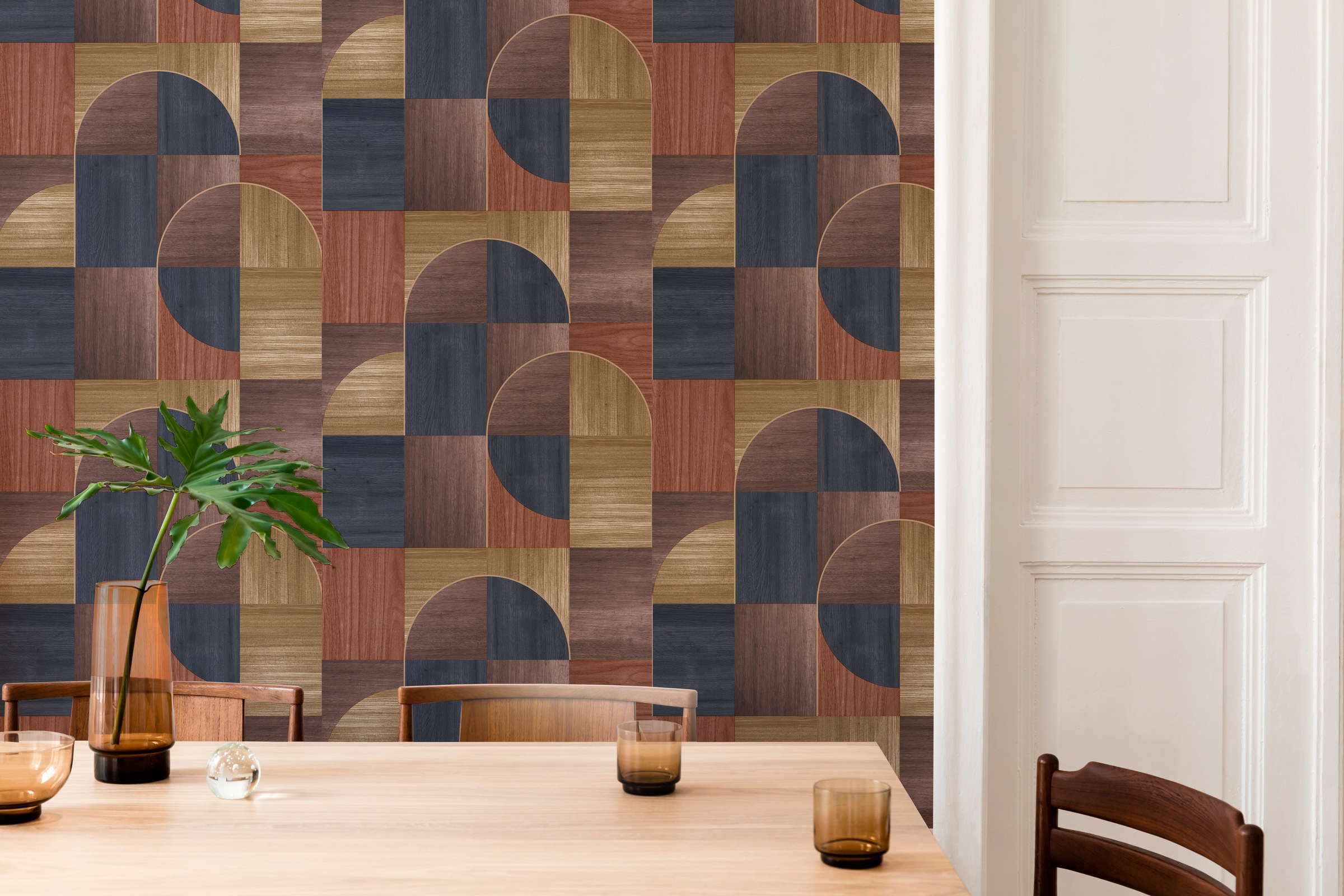 Easy Decor Vliestapete »Geo Holz« Holz geprägt 10mx52cm (ca. 5m2) günstig online kaufen