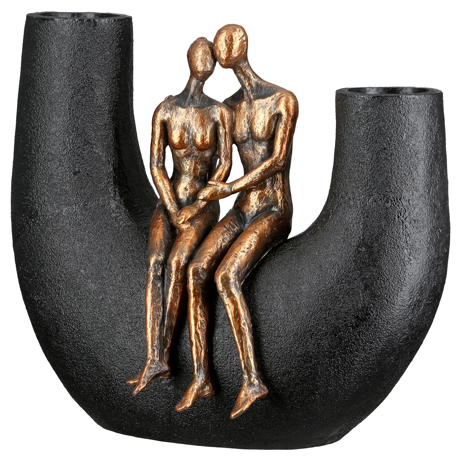 Casablanca by Gilde Tischvase »Vase Frau; Mann Movement schwarz H. 20,5 cm« günstig online kaufen