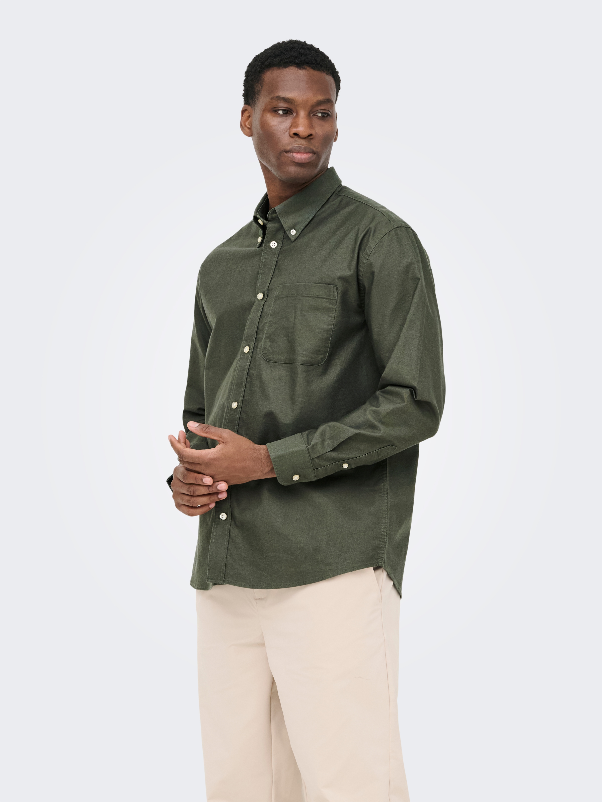ONLY & SONS Langarmhemd »ONSOXFORD LS SHIRT FRML NOOS« Baumwollmischung, regular fit