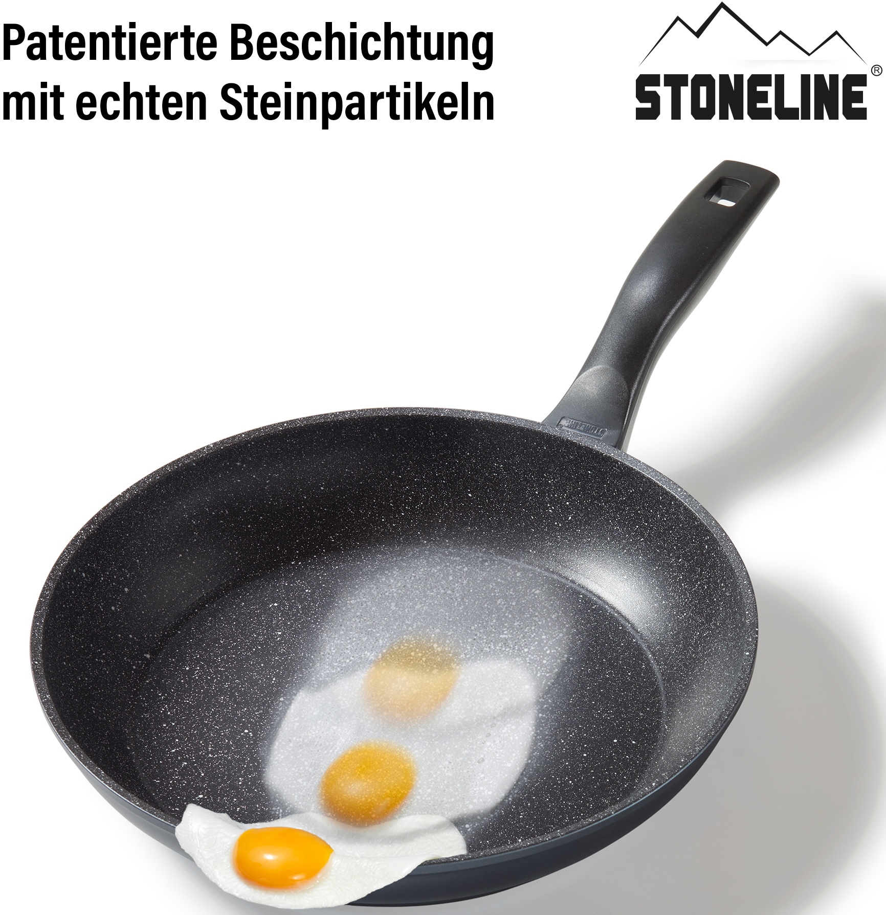 STONELINE Bratpfanne, Aluminium, (1 tlg.), STONELINE®- Keramikbeschichtung, Induktion