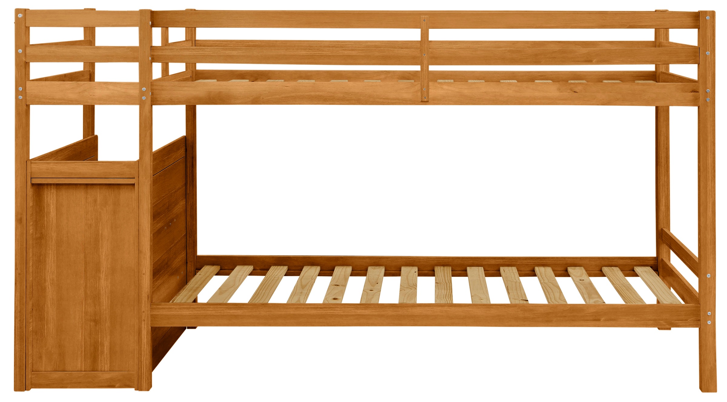 Lüttenhütt Etagenbett »Alpi, Belastbarkeit 250 KG!«, Kiefernholz, Etagenbett, inklusive Lattenrost, Liefefläche 90x200 cm