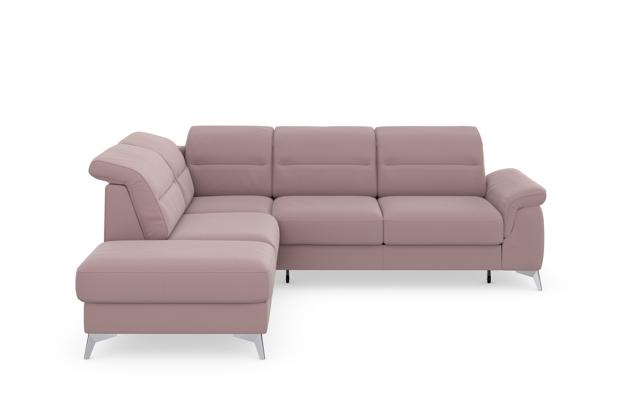 sit&more Ecksofa »Sinatra L-Form«, mit Ottomane, optional mit Kopfteilverstellung und Armteilfunktion