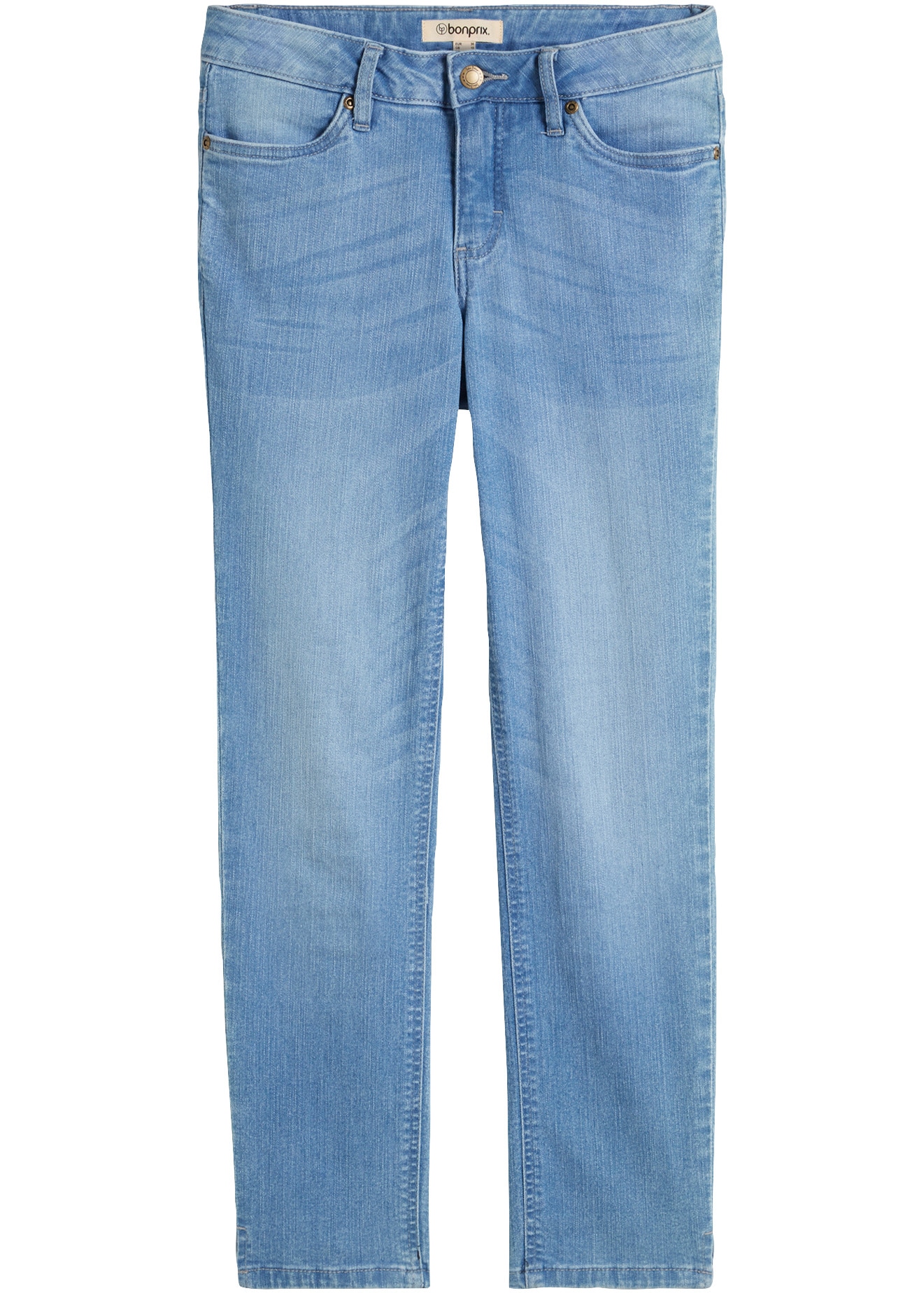 bonprix 7/8-Jeans mit Used-Effekt, schmale Passform, 7/8-Länge, aus Stretch-Material