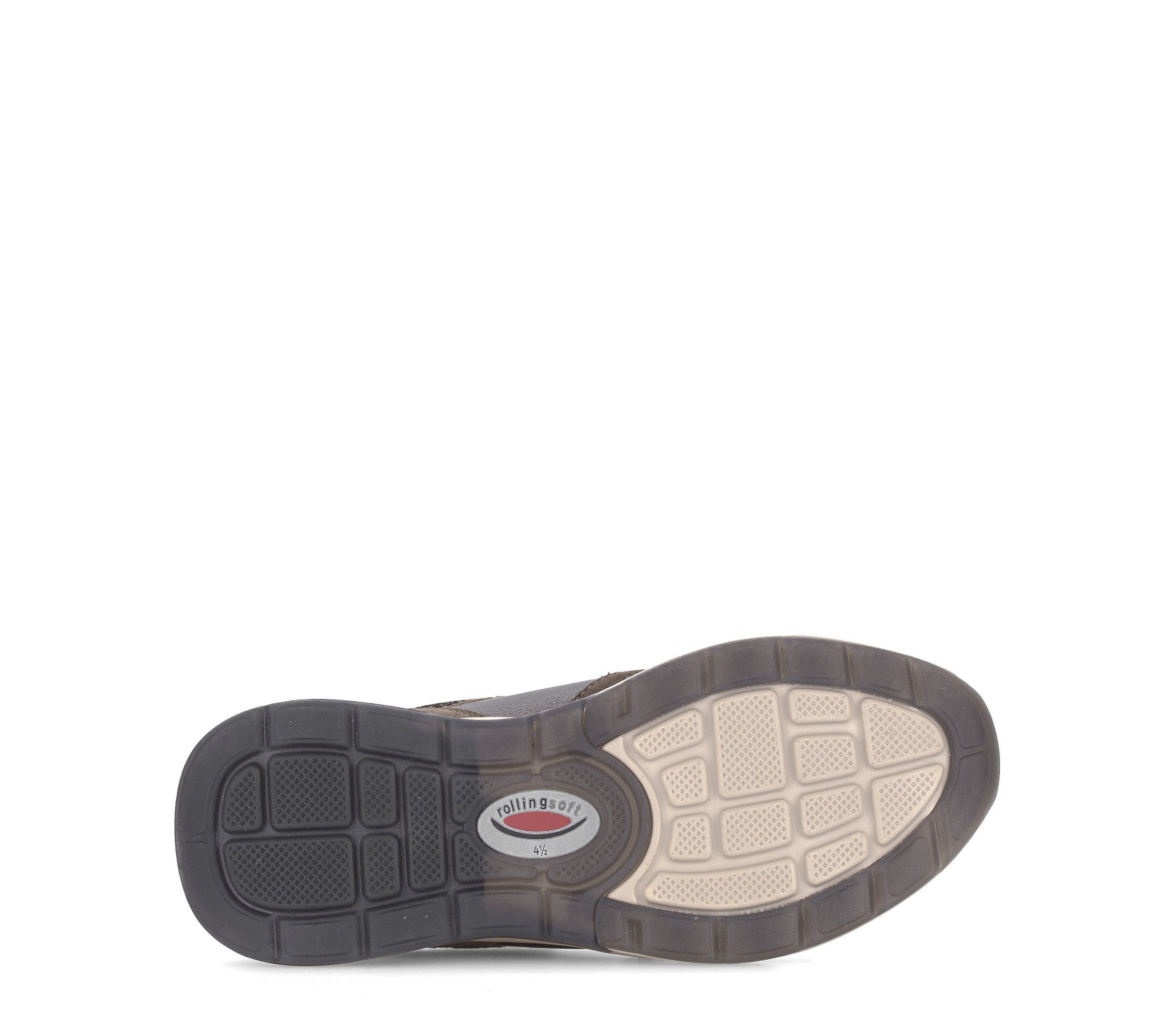 rollingsoft Keilsneaker  Freizeitschuh, Halbschuh, Schnürer mit modischen Kontrastbesätzen