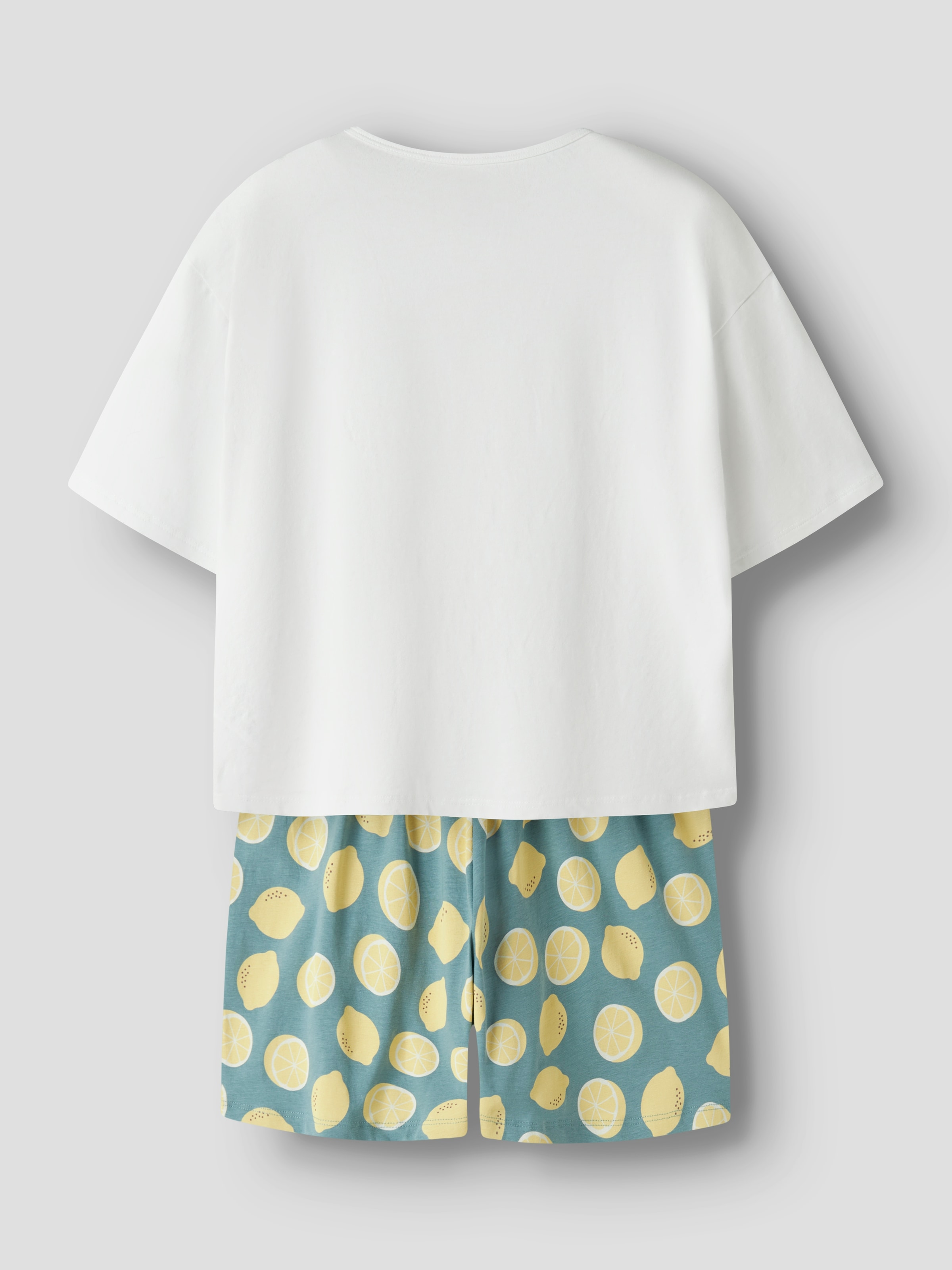 Name It Schlafanzug »NKFNIGHTSET BOXY LEMON NOOS« Set,  Baumwollmischung, mit Zitronen Druck