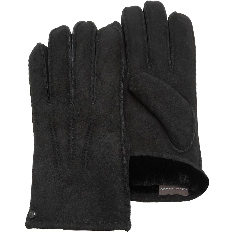 PEARLWOOD Lederhandschuhe atmungsaktiv, Wärmeregulierend, Wind - und Wasserabweisend black