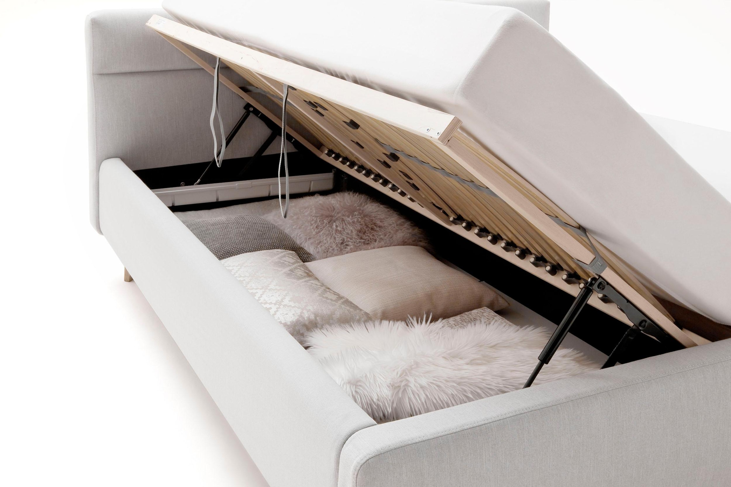 5. Bild von meise.möbel Polsterbett »Lotte«, mit Lattenrost und Bettkasten
