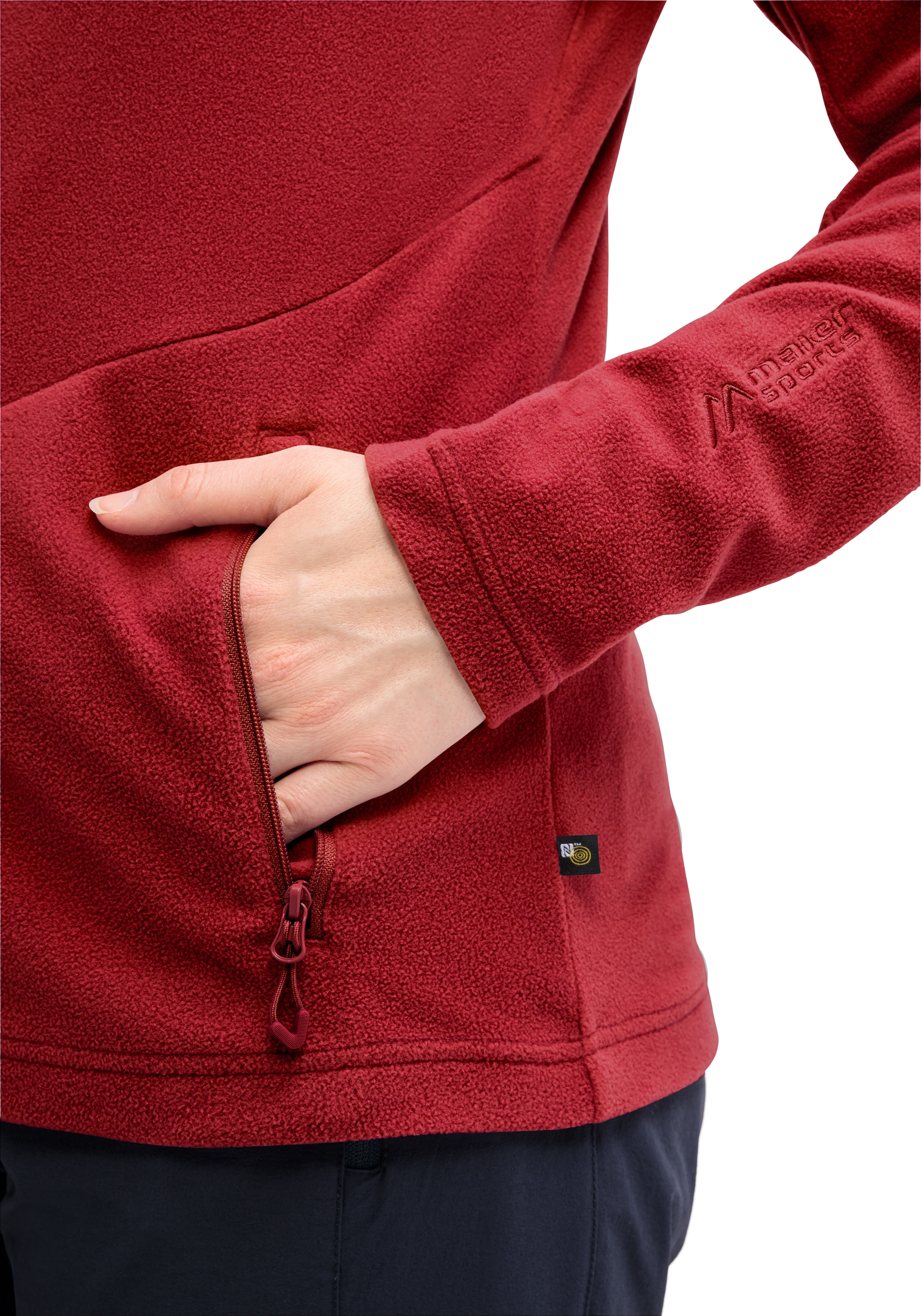 Maier Sports Fleecejacke »Denise Jacket W«, Damen Midlayer, atmungsaktiv schnelltrocknend, Full-Zip, Regular fit