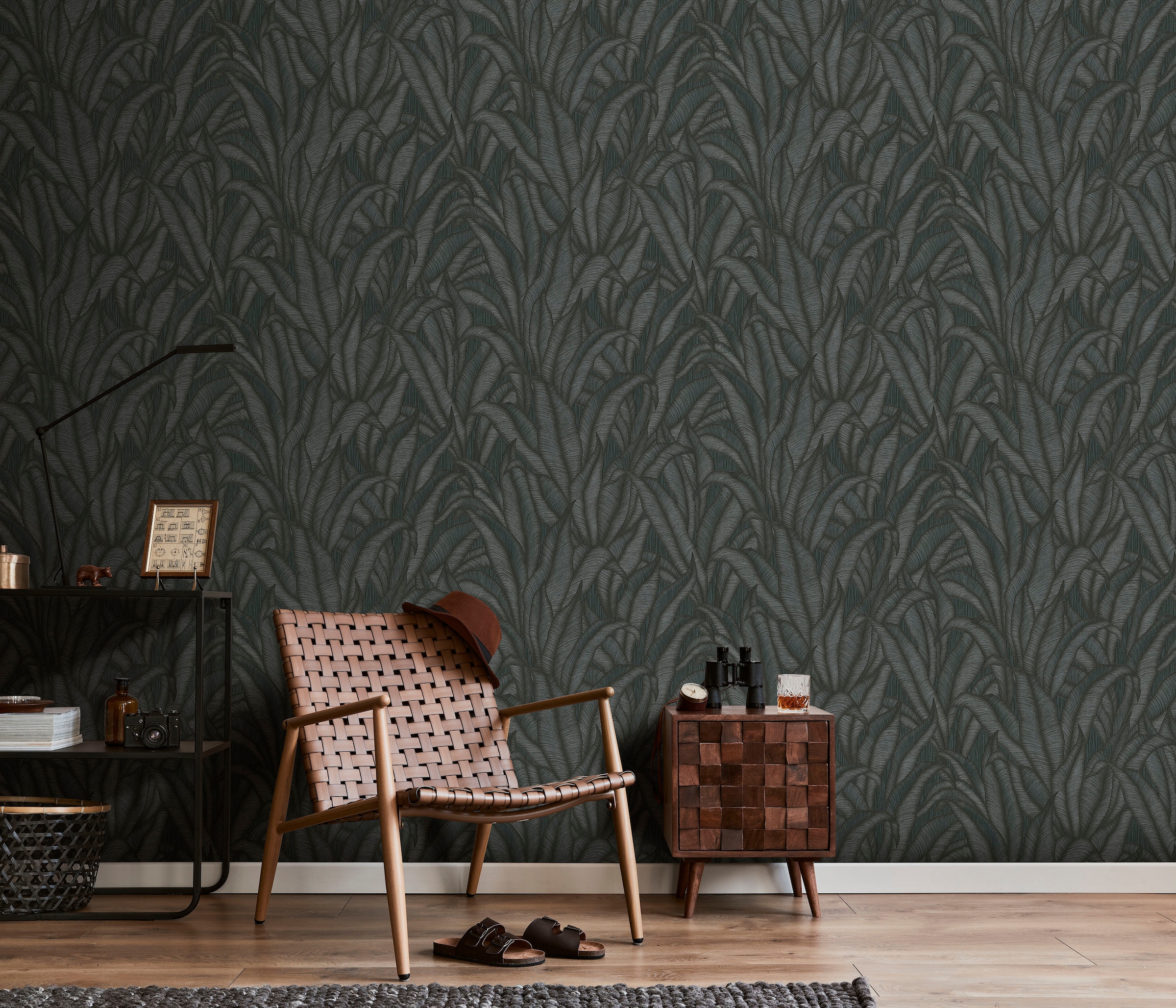 Fashion for walls Vliestapete »Sansibar« floral geprägt Phthalate frei