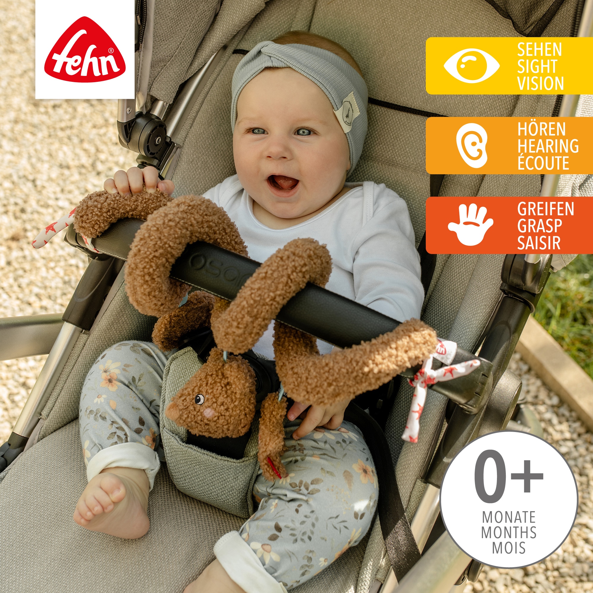 Fehn Greifspielzeug »FredErik, Activity-Spirale Bär«