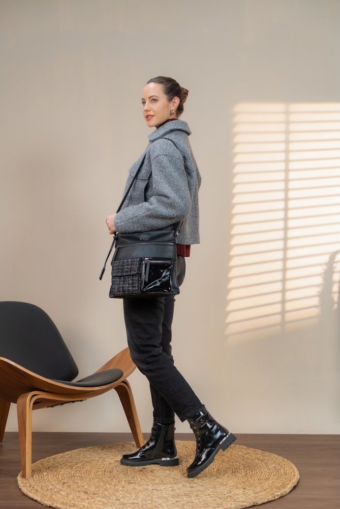 Remonte Schnürstiefelette, Blockabsatz, Schnürboots im Kroko-Look, Innenreißverschluss