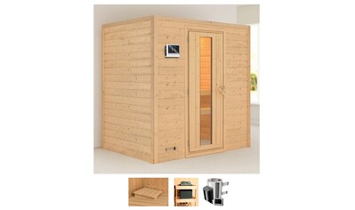 Karibu Sauna »Romina«, (Set), 3,6-kW-Plug & Play Ofen mit externer Steuerung kaufen