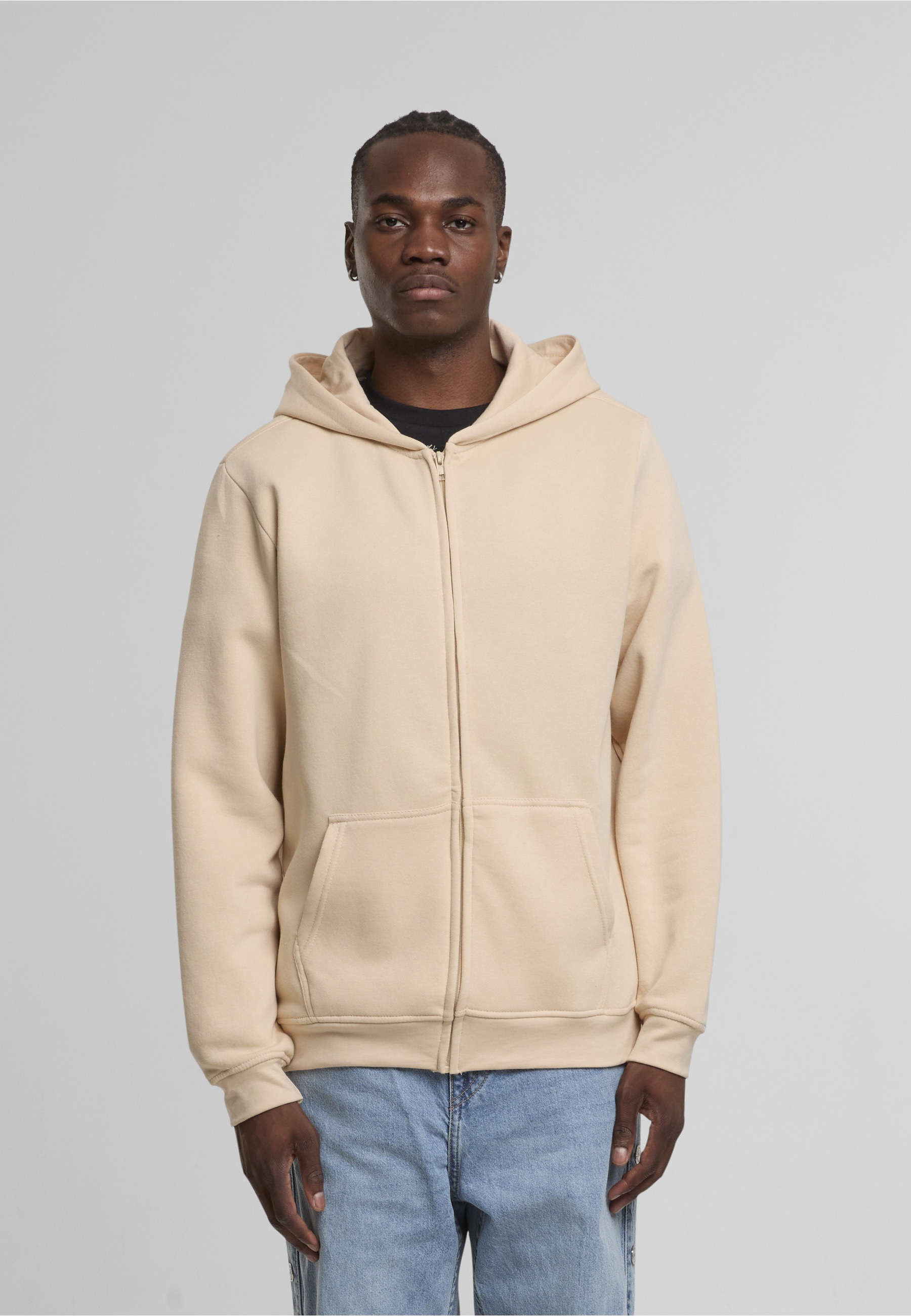 URBAN CLASSICS Kapuzenpullover »Urban Classics Basic Essential Zip Hoody« 1 tlg.
