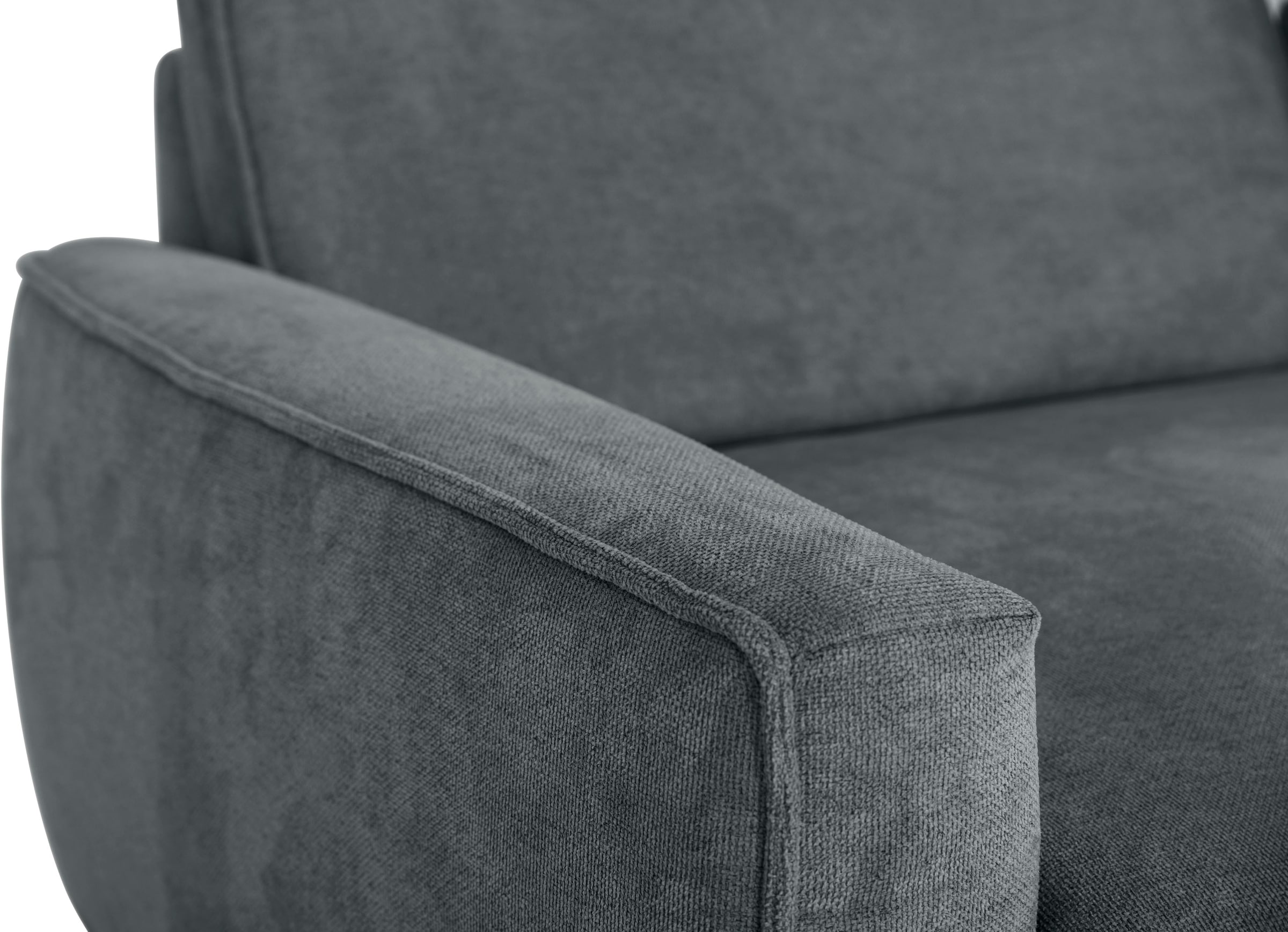 Die PlanBar Big-Sofa »ZE-EM24139, 258 cm breit, 2-teilige XXL Couch mit Softsitz« Kaltschaum Polstersofa, optional mit Sitztiefenverstellung
