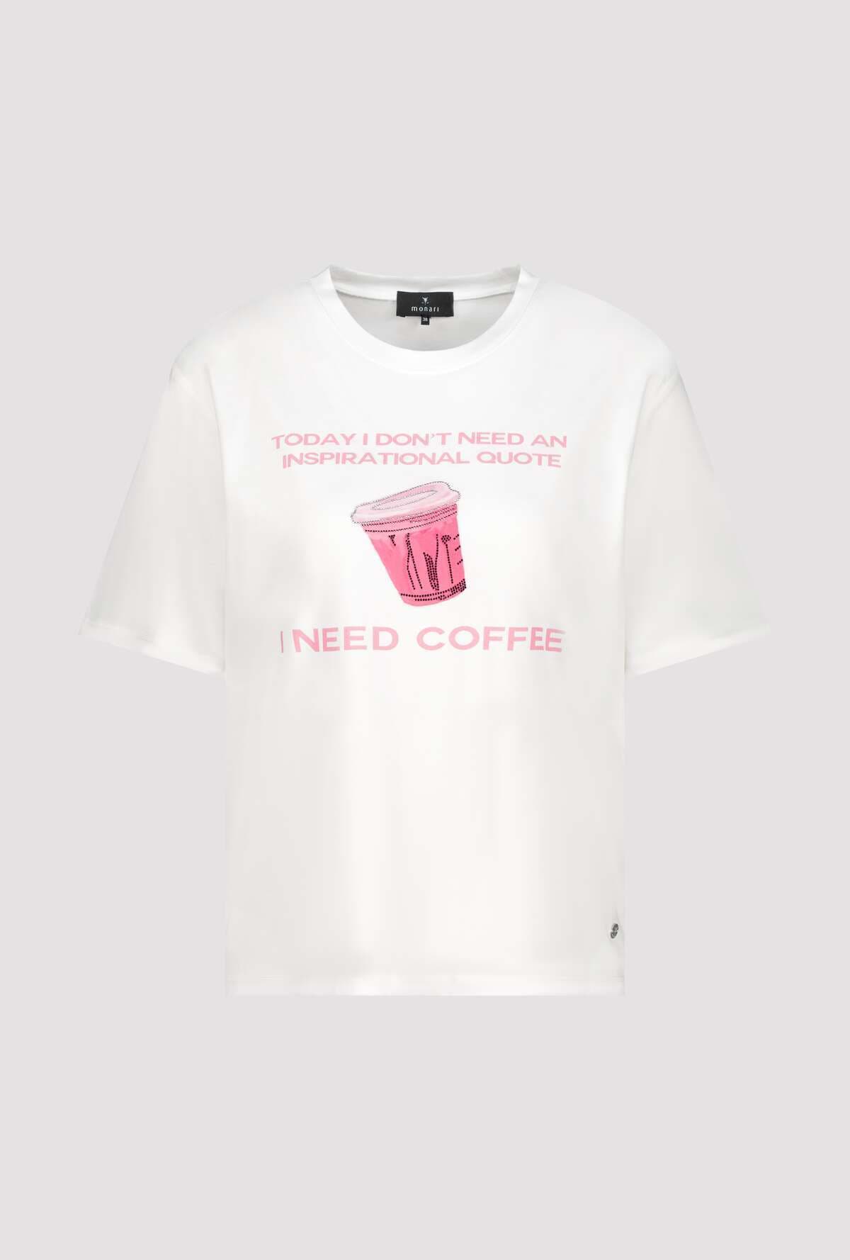 Monari T-Shirt »Shirt Coffee to go« Regular fit mit Print