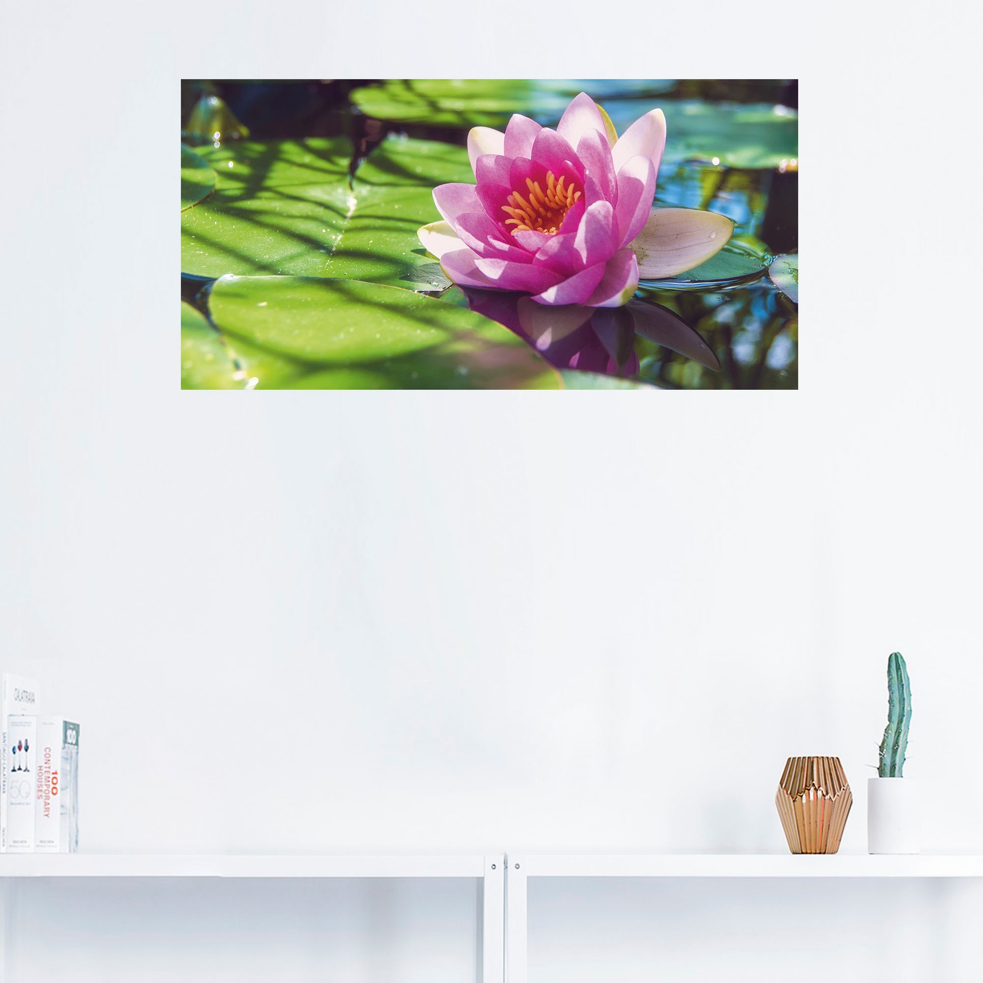 Artland Wandbild »Seerose Nahaufnahme«, Blumenbilder, (1 St.), als Alubild, Outdoorbild, Leinwandbild, Wandaufkleber, versch. Größen