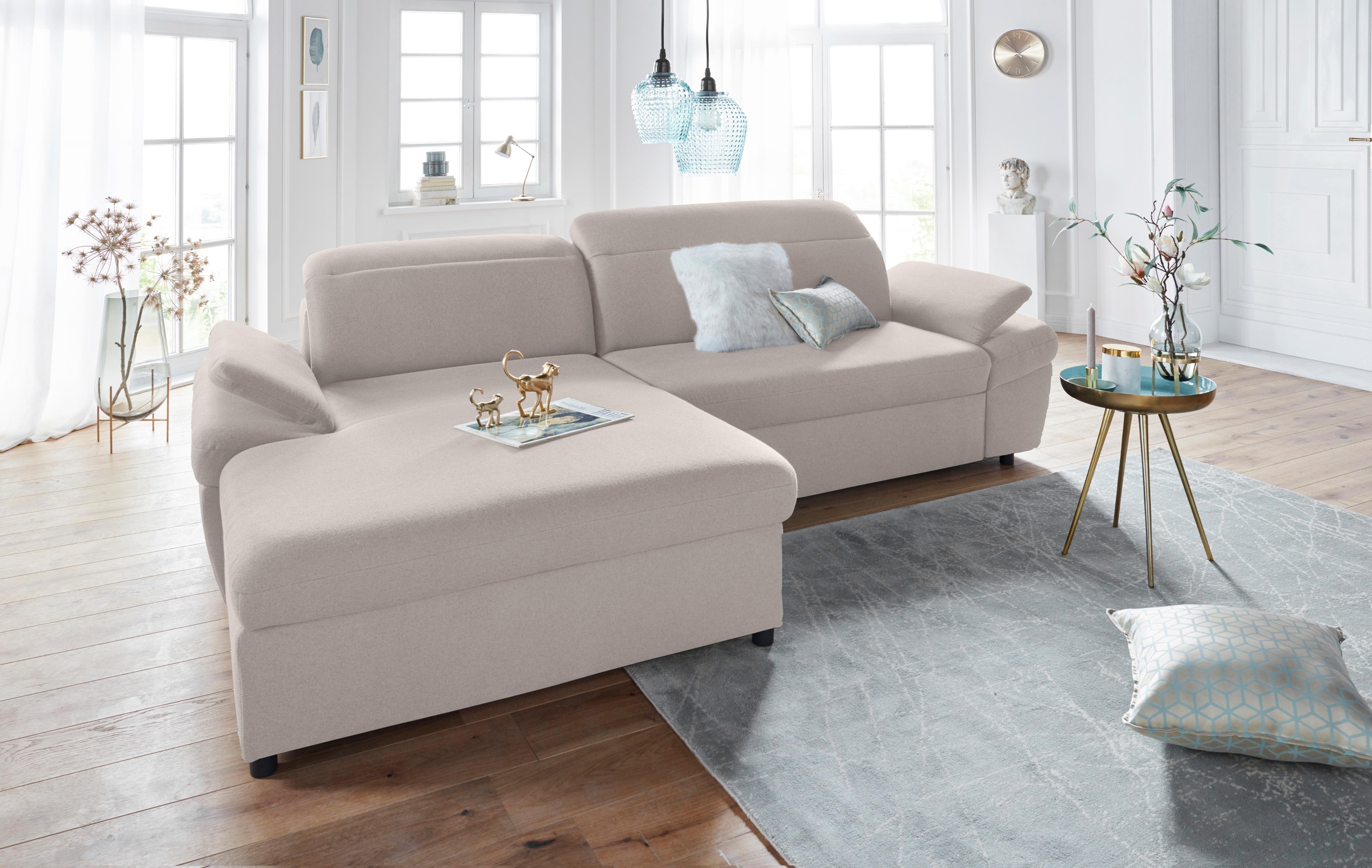 exxpo - sofa fashion Ecksofa »Kyoto, inkl. Kopfteil- und Armteilverstellung günstig online kaufen