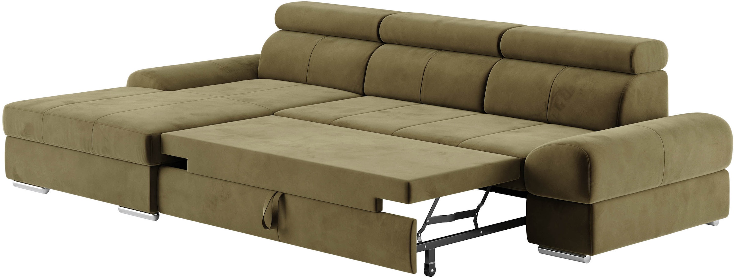 sit&more Ecksofa »Broadway L-Form«, inklusive Kopfteilverstellung, wahlweise mit Bettfunktion