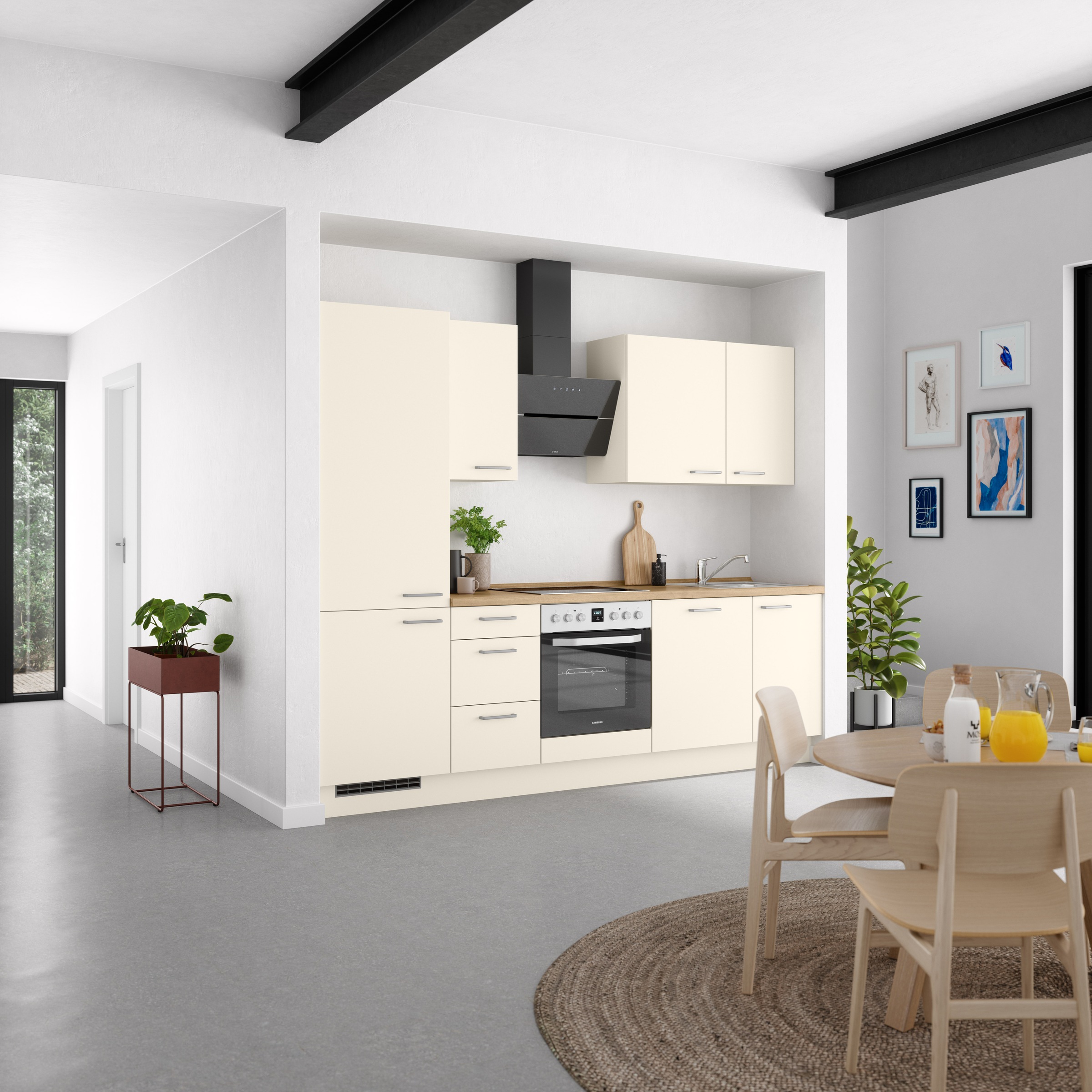 nobilia® Küchenzeile »"Touch II"«, vormontiert, Ausrichtung wählbar, Breite 270 cm, wahlw. mit E-Geräten