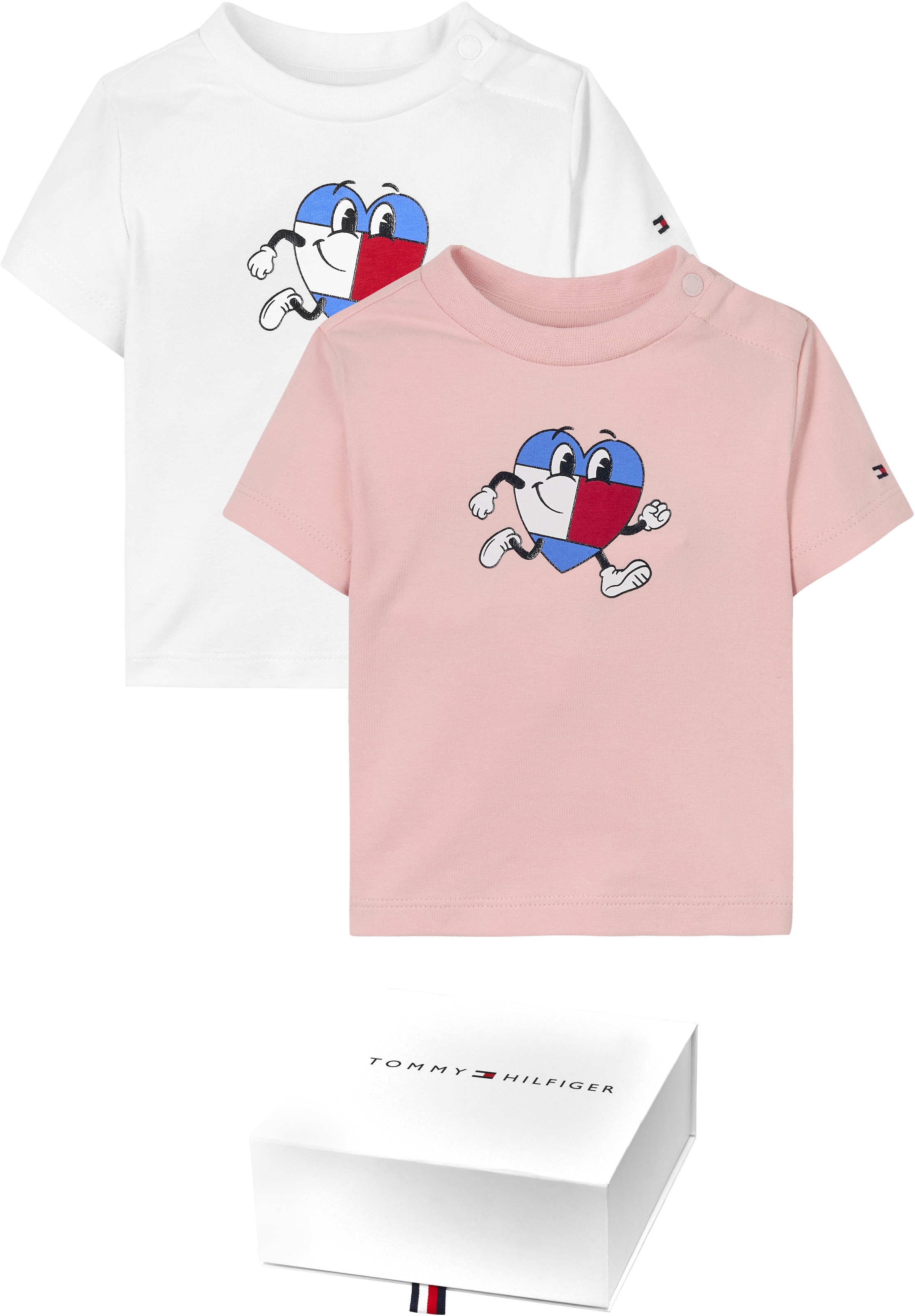 Tommy Hilfiger T Shirt BABY FLAG TEE 2 PACK GIFTBOX Baby bis 2 Jahre