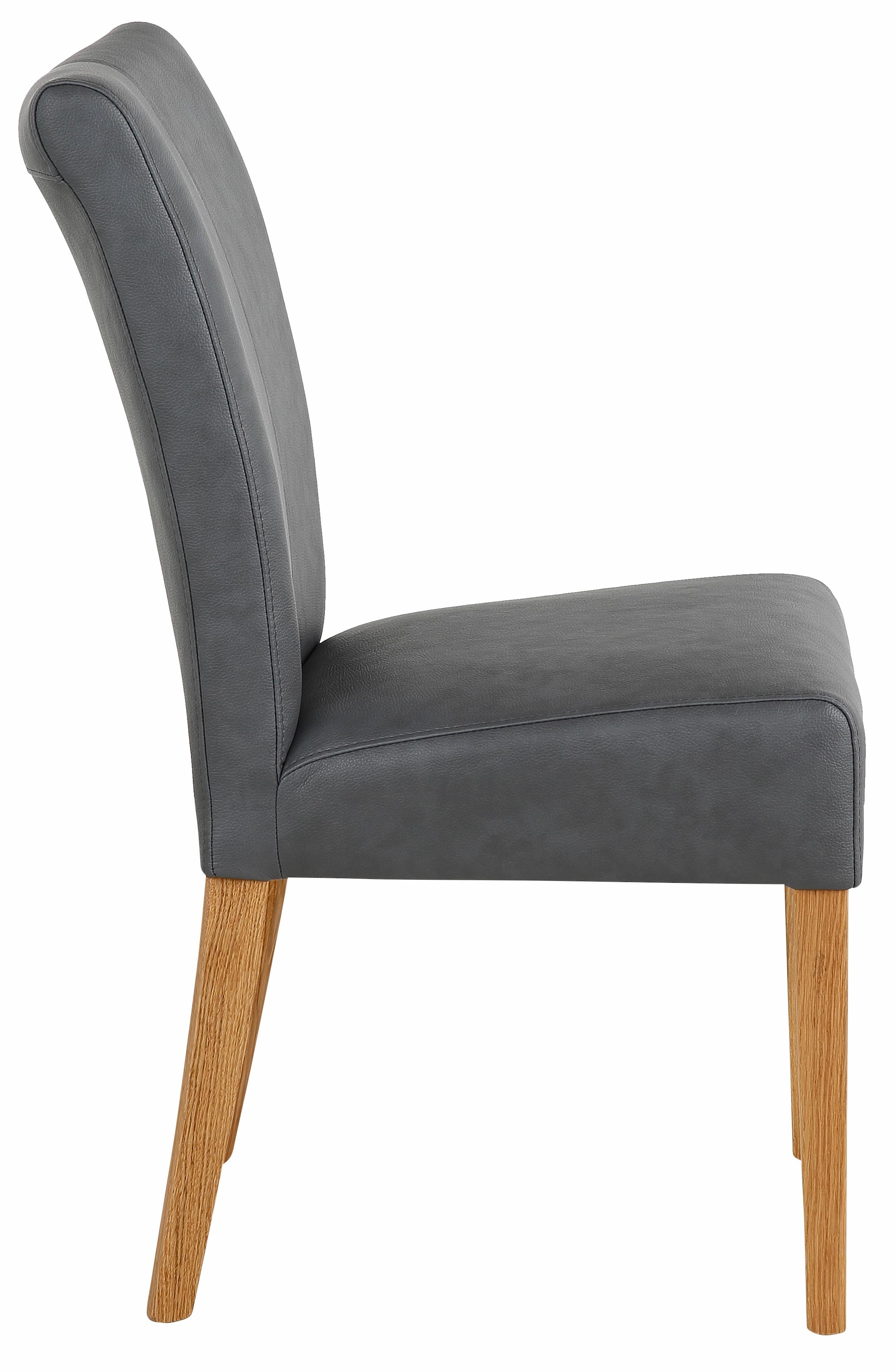 Home affaire Esszimmerstuhl »Queen Polsterstuhl BESTSELLER«, (Set), 2 St., Kunstleder, verschiedene Bezüge, Gestell Massivholz
