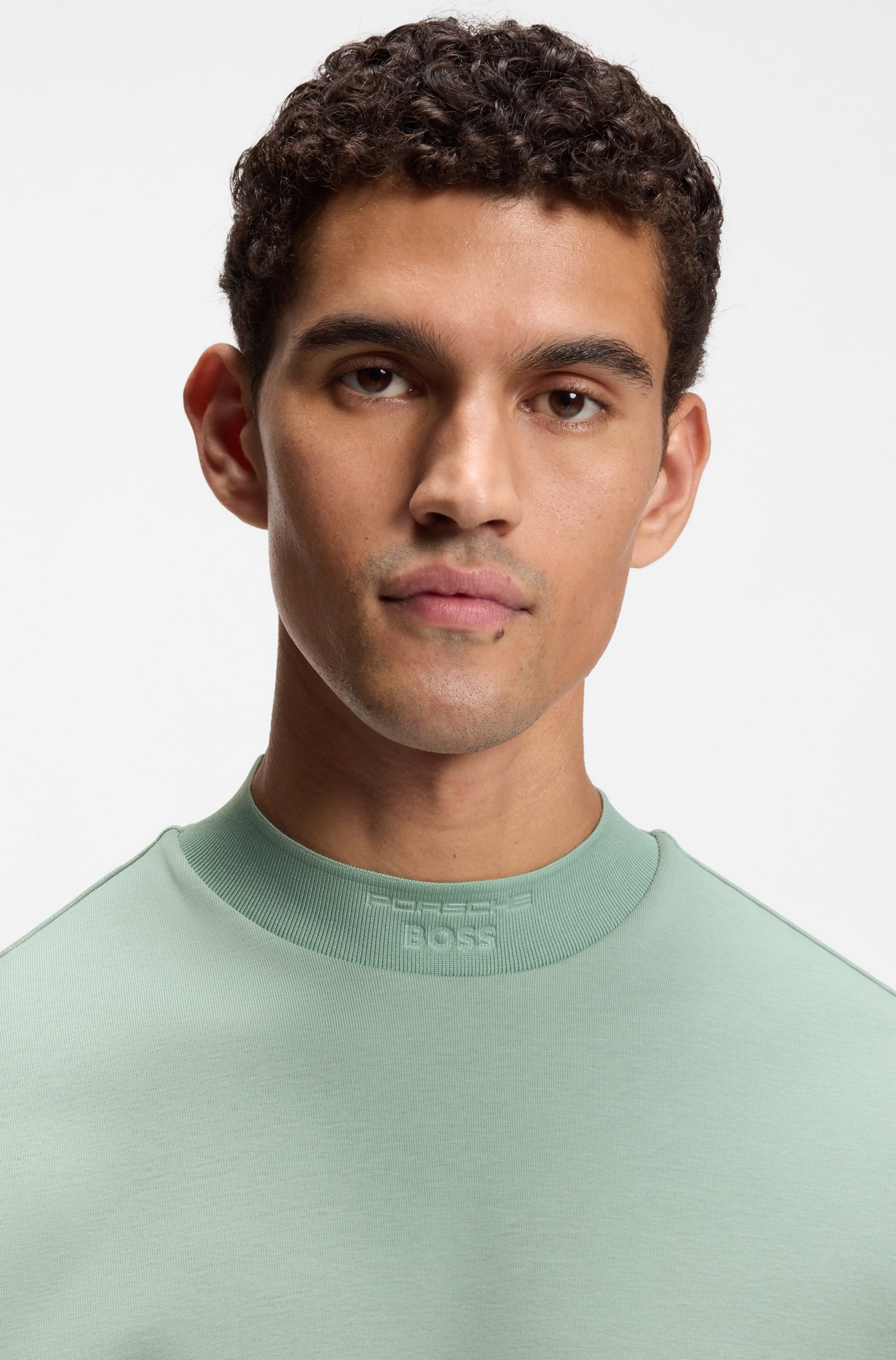 BOSS GREEN Stehkragenshirt »Porsche Spirit 70 Capsule Collection« Premium Herrenmode Limited