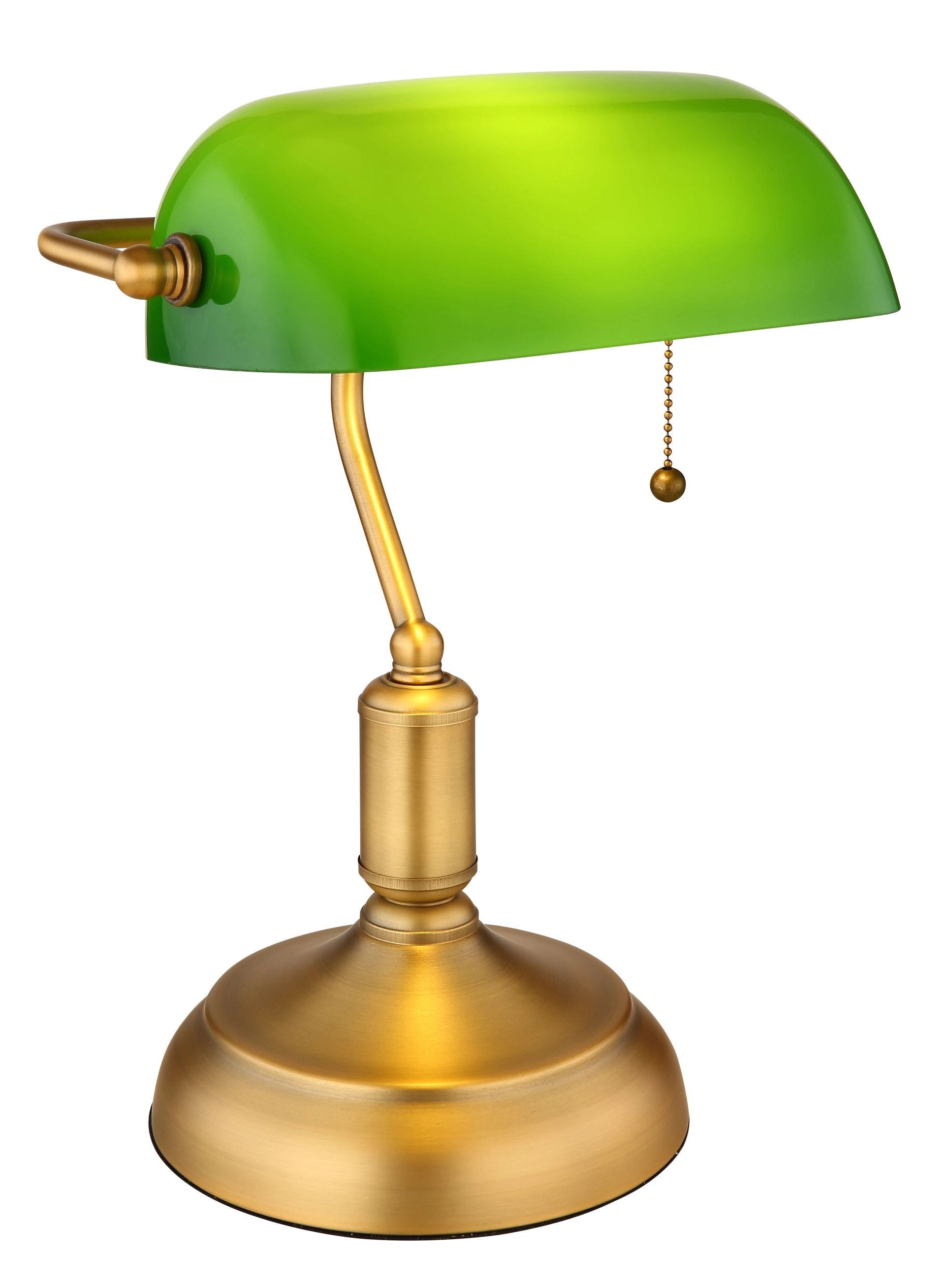 GLOBO LIGHTING Schreibtischlampe »ANTIQUE«, Leuchtmittel E27 | ohne Leuchtmittel, Klassische Schreibtischleuchte, Antik-look Tischleuchte, Bankerlamp