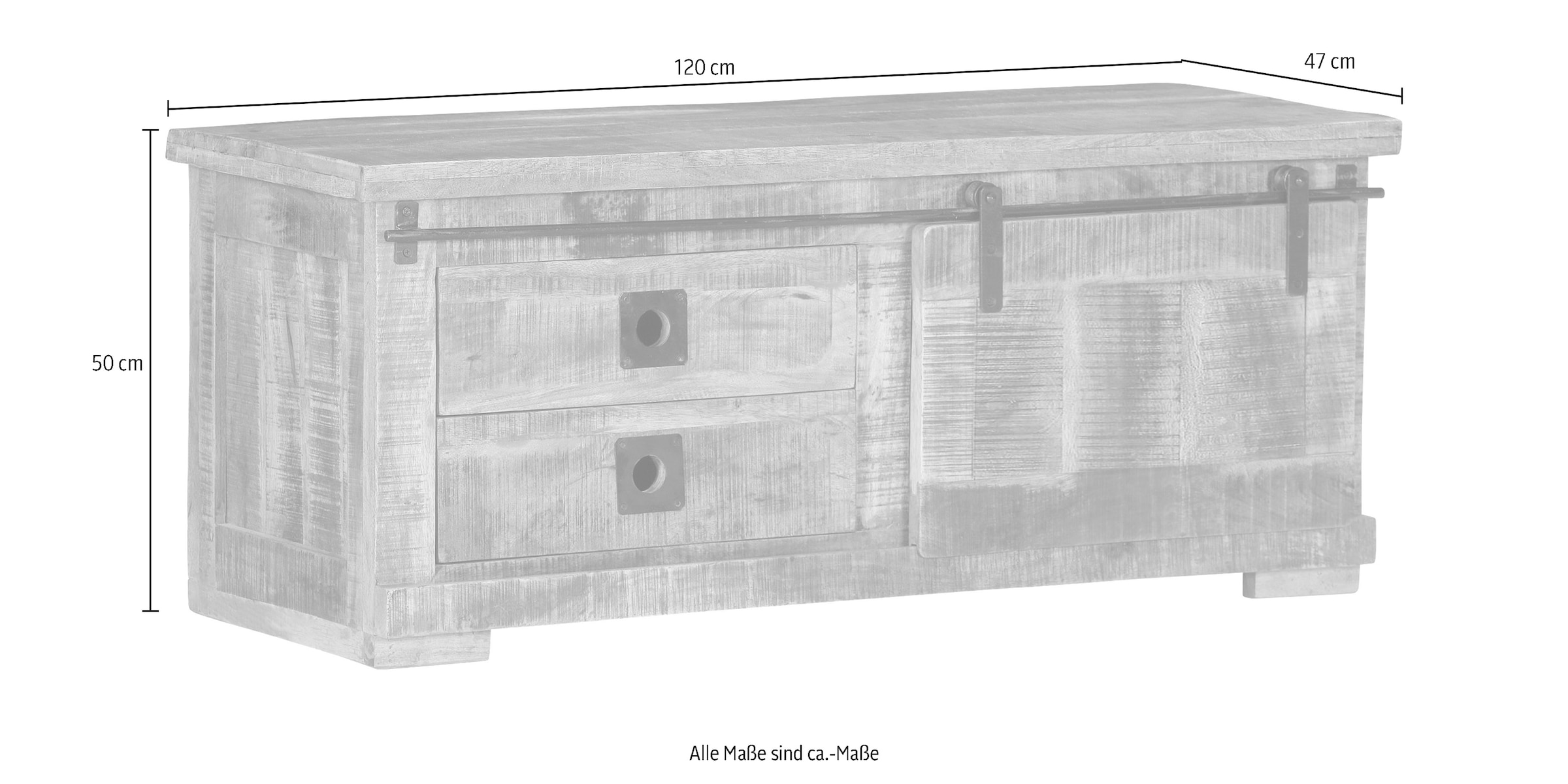 Gutmann Factory Lowboard »Kamerun« Kommode, Breite 120 cm