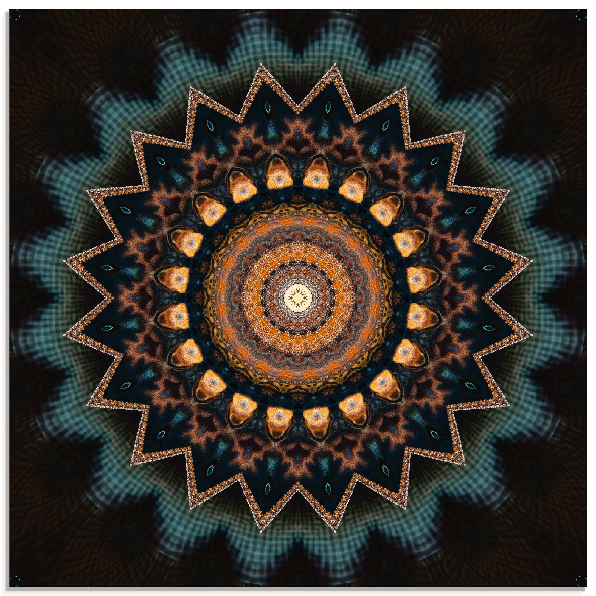 Artland Glasbild »Mandala kosmisches Bewusstsein«, Muster, (1 St.), in vers günstig online kaufen